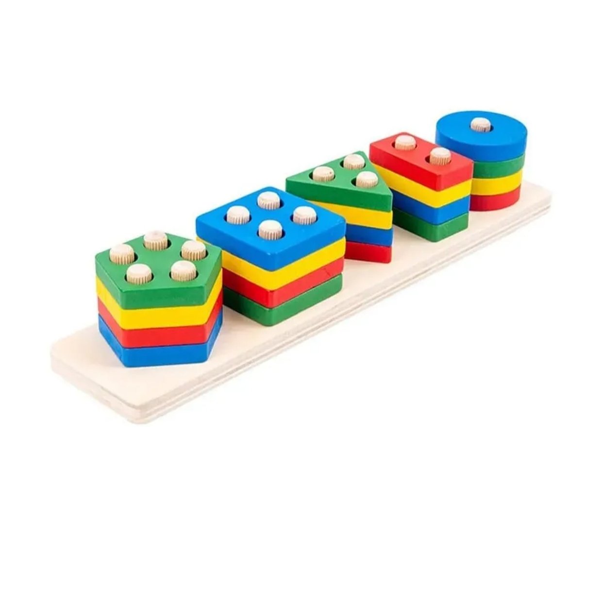 5 column shape sorter Multicolour