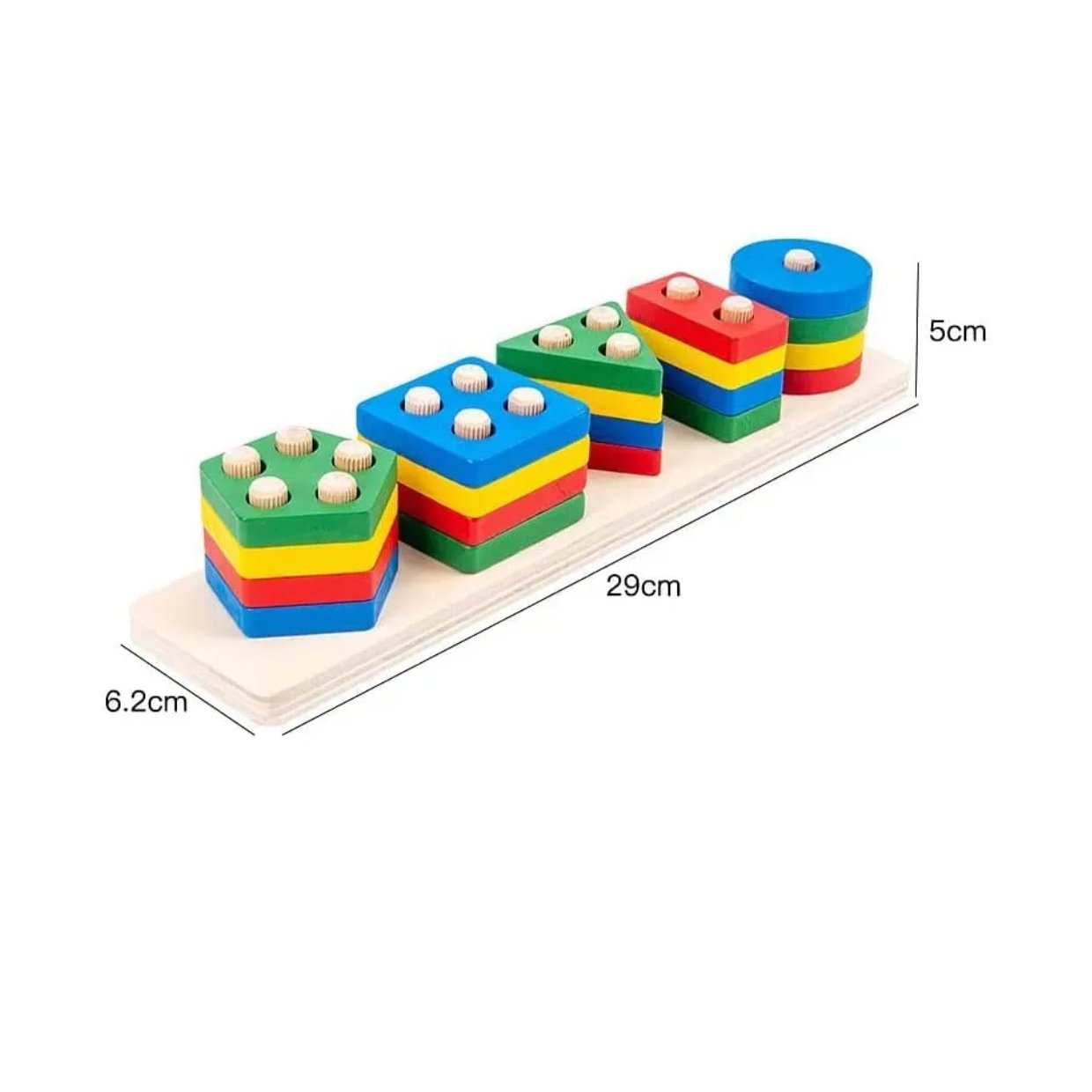 5 column shape sorter Multicolour - Image 5