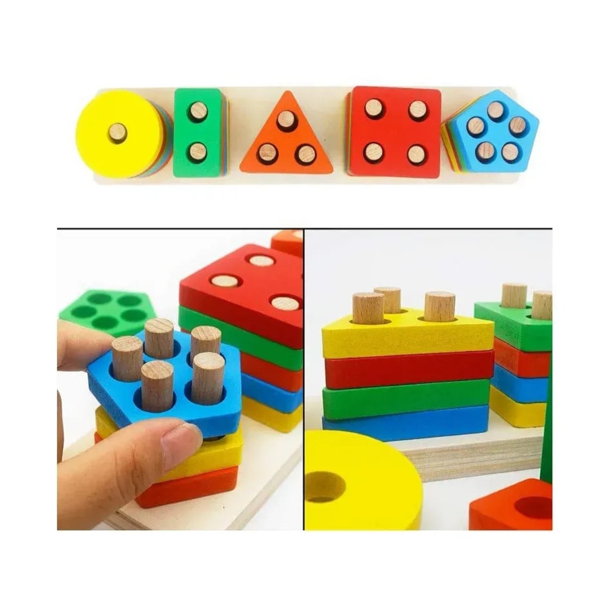 5 column shape sorter Multicolour - Image 2