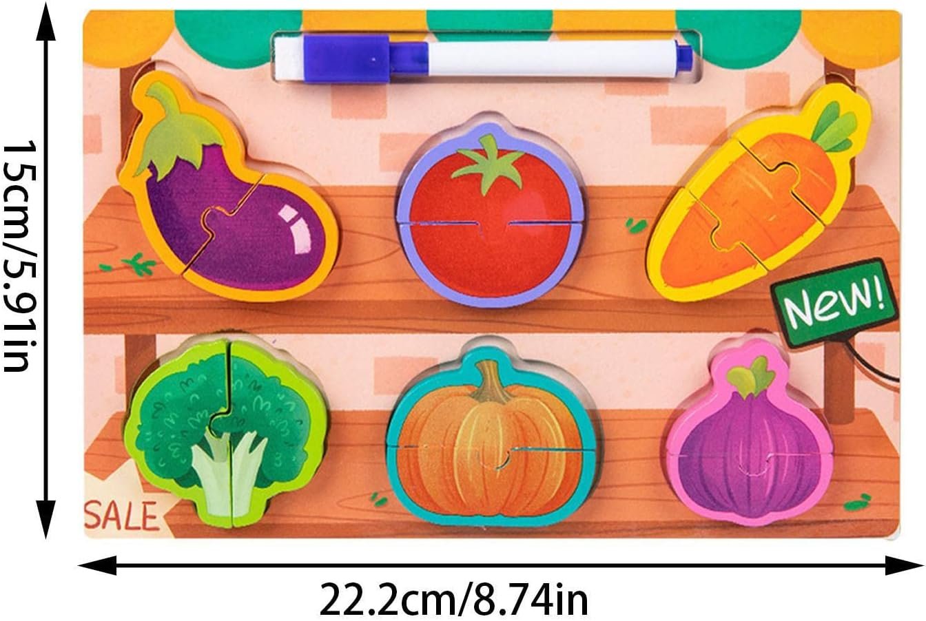 2 Piece Chunky Puzzle with Board - Image 7
