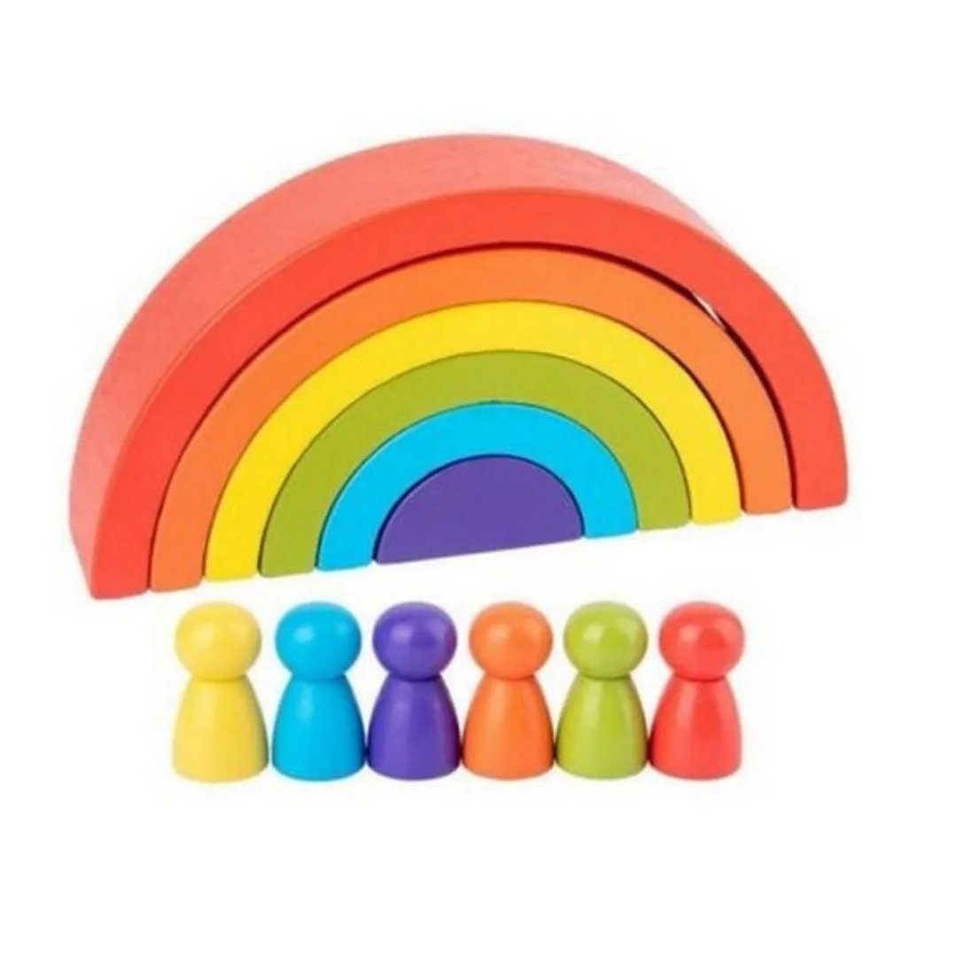 Rainbow stacking blocks online