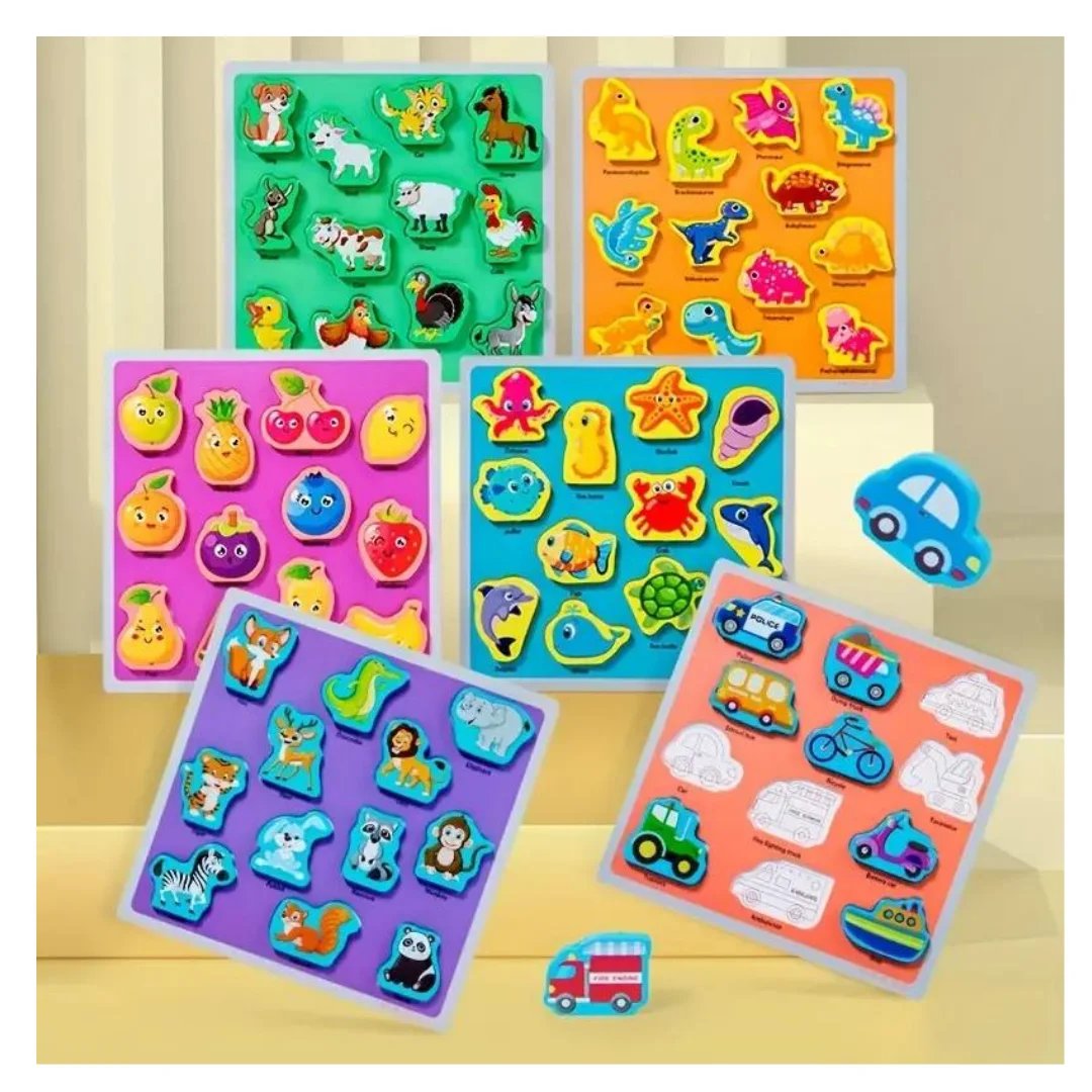 Single Piece Chunky Wooden Puzzle