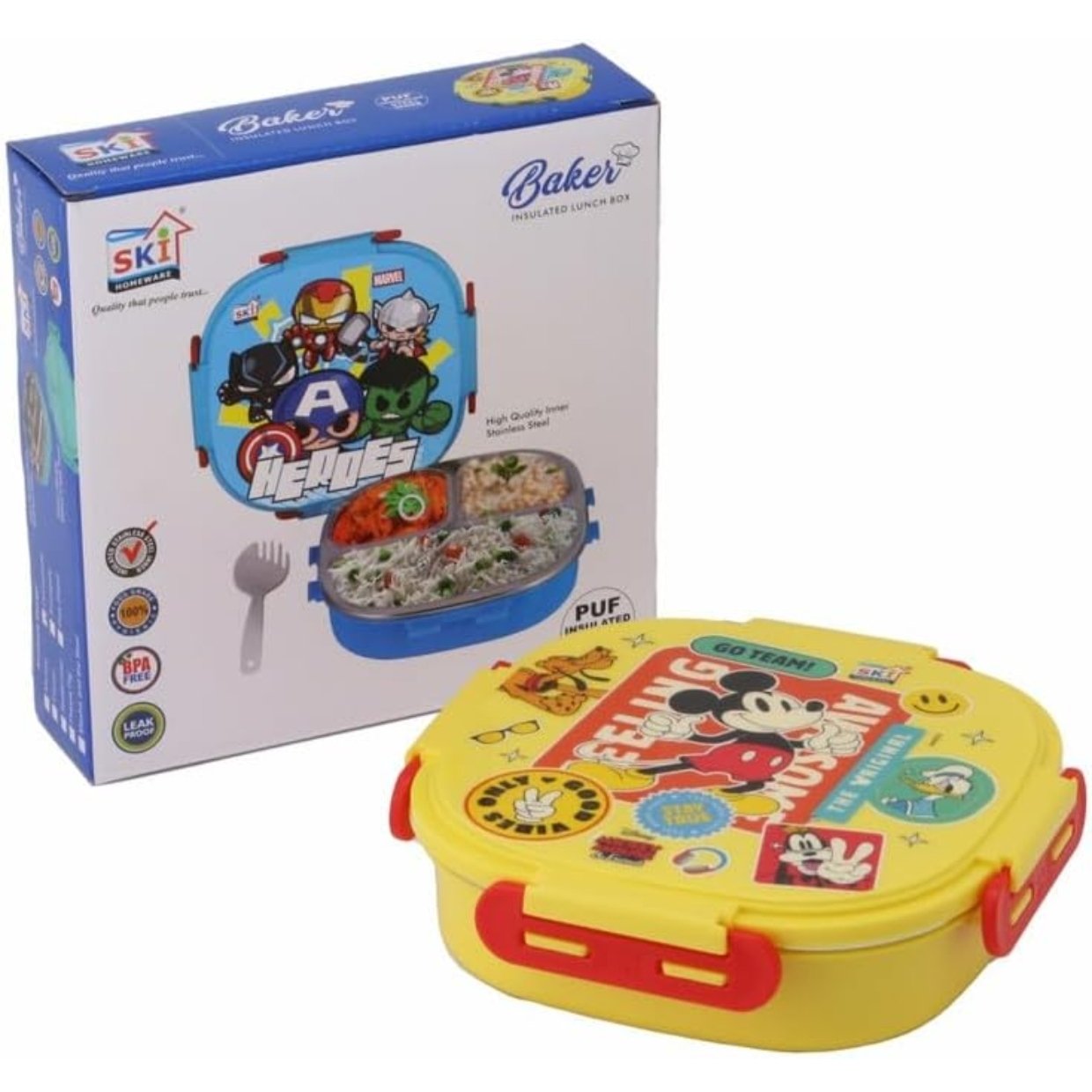 Insulated 3 grid Bento Lunch Box - Image 10