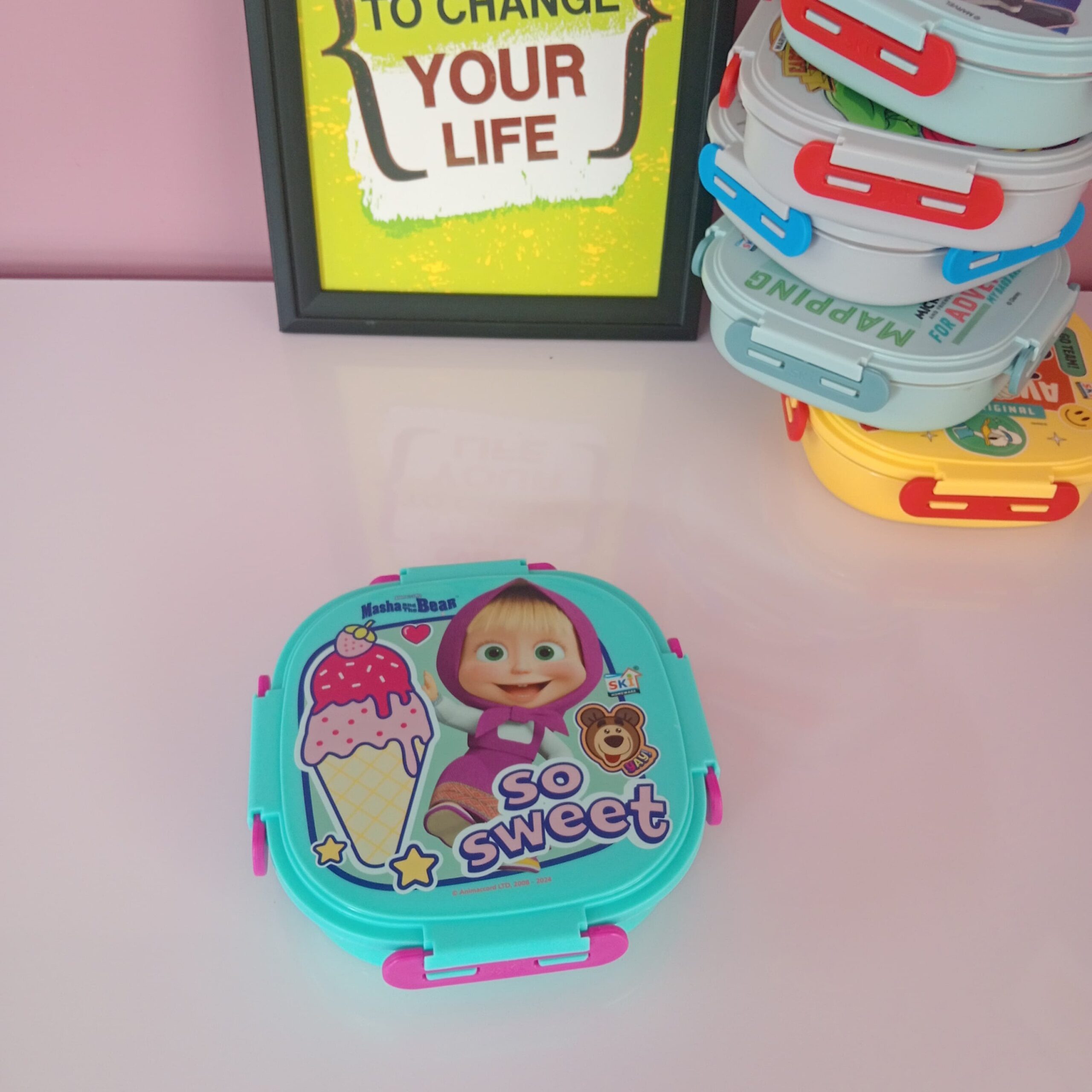 Insulated 3 grid Bento Lunch Box - Image 14