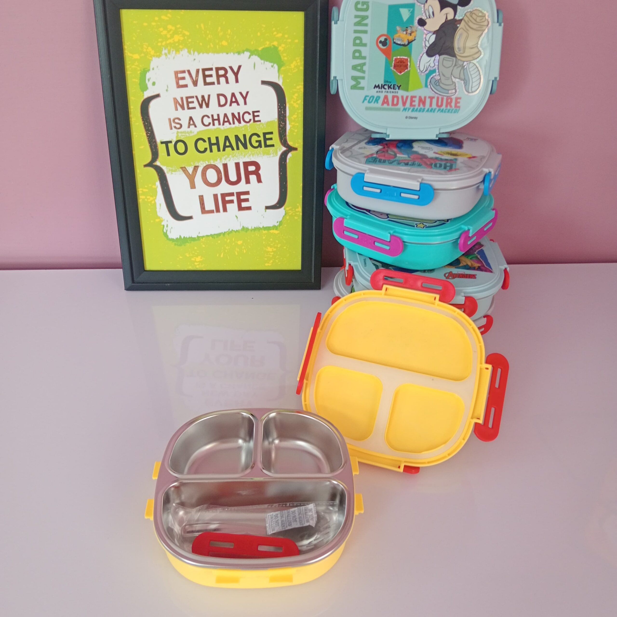 Insulated 3 grid Bento Lunch Box - Image 11