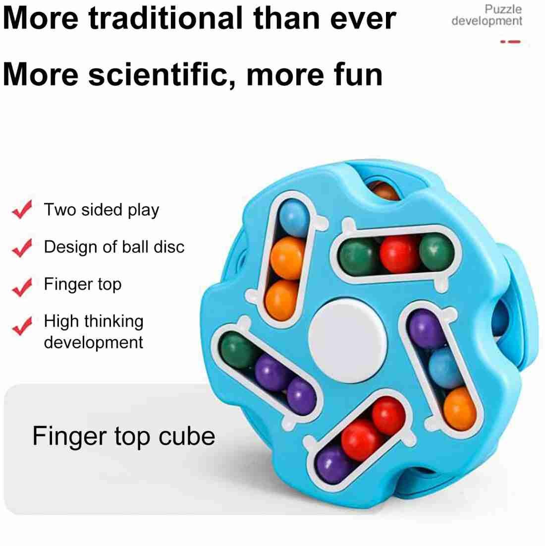 2 in 1 Rotating Magic Bean Cube Double flip Puzzle - Image 3