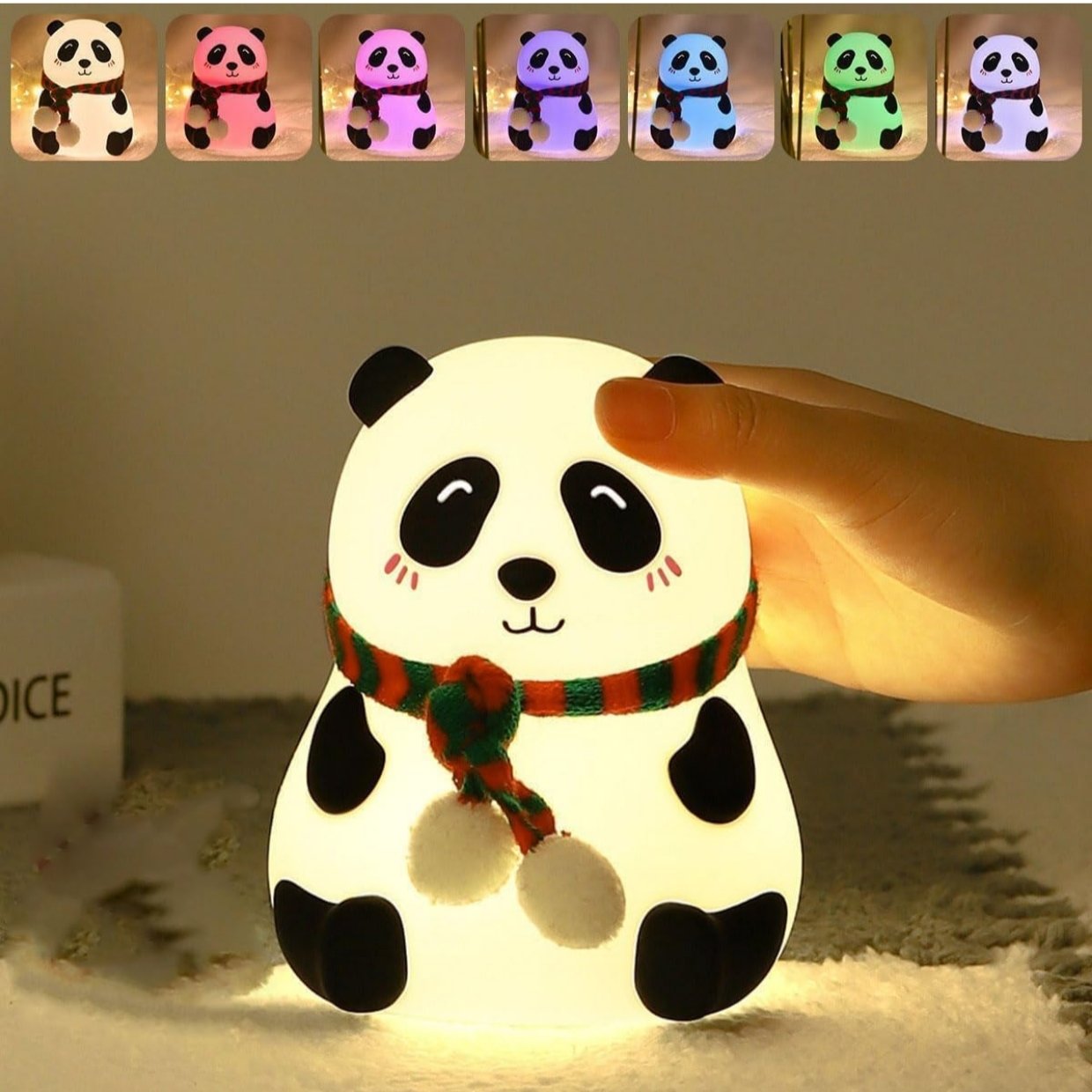 Silicon Panda Lamp - Color Changing - Image 11