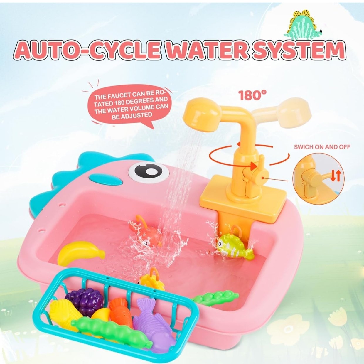 Dino Sink Set with Fishing - Image 7