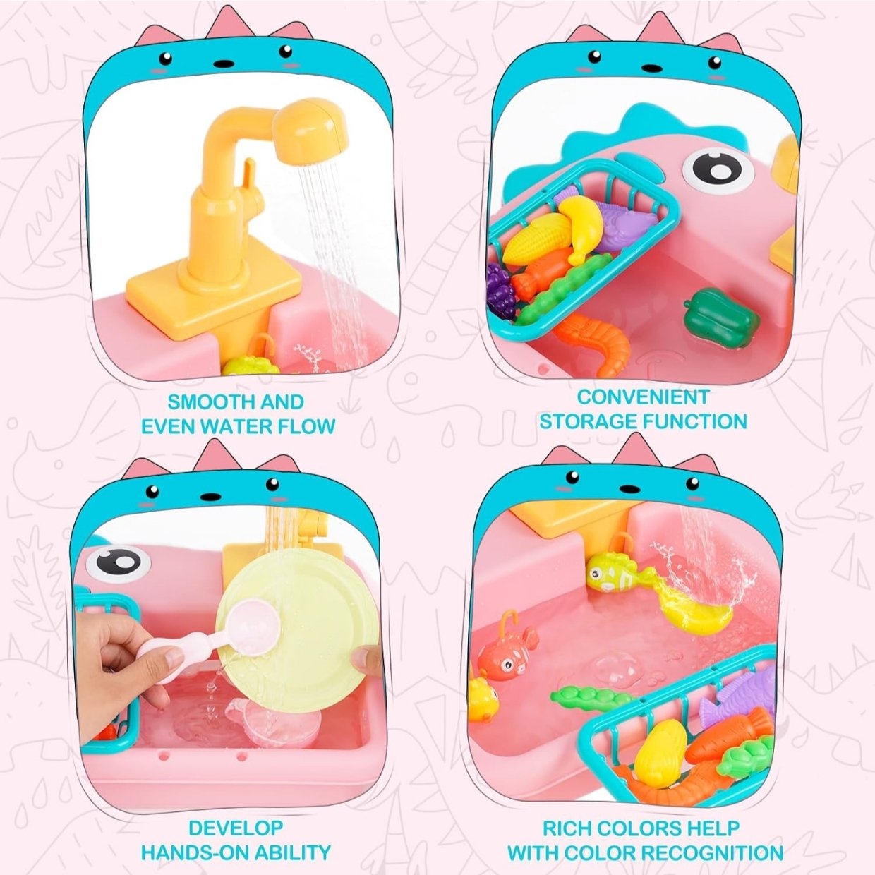 Dino Sink Set with Fishing - Image 5