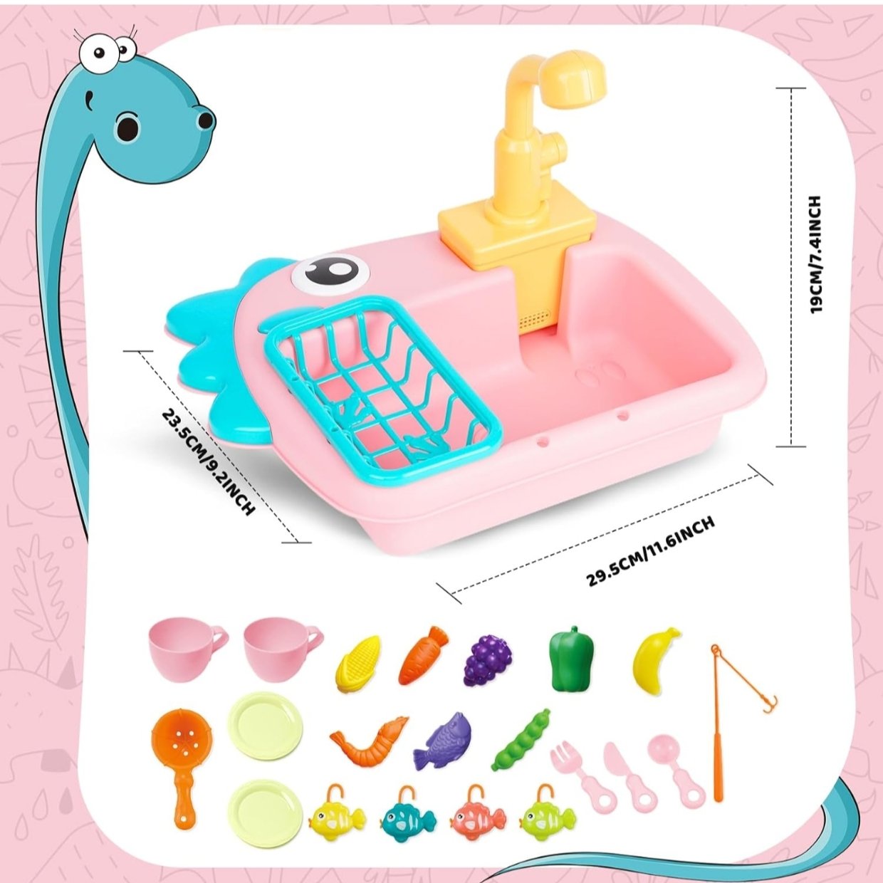 Dino Sink Set with Fishing - Image 6