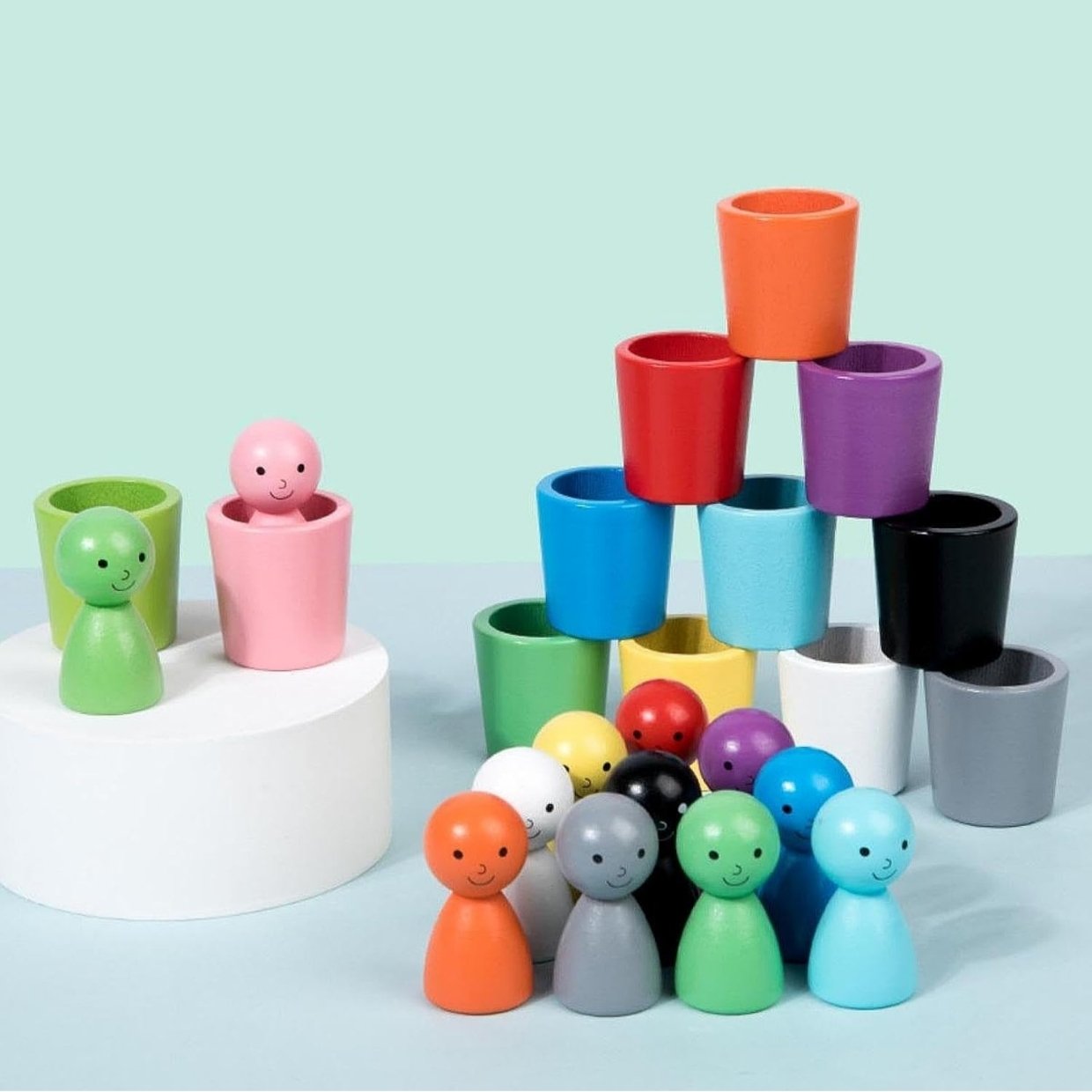Color Sorting Cups