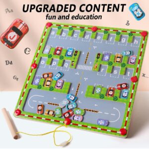 Alphabet Magnetic Maze - Parking Lot Theme