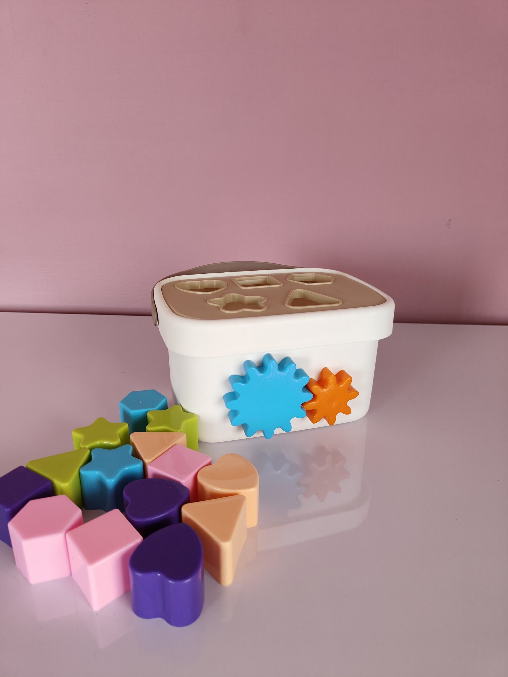2 in 1 Shape Sorter With Gear Toy - Image 2