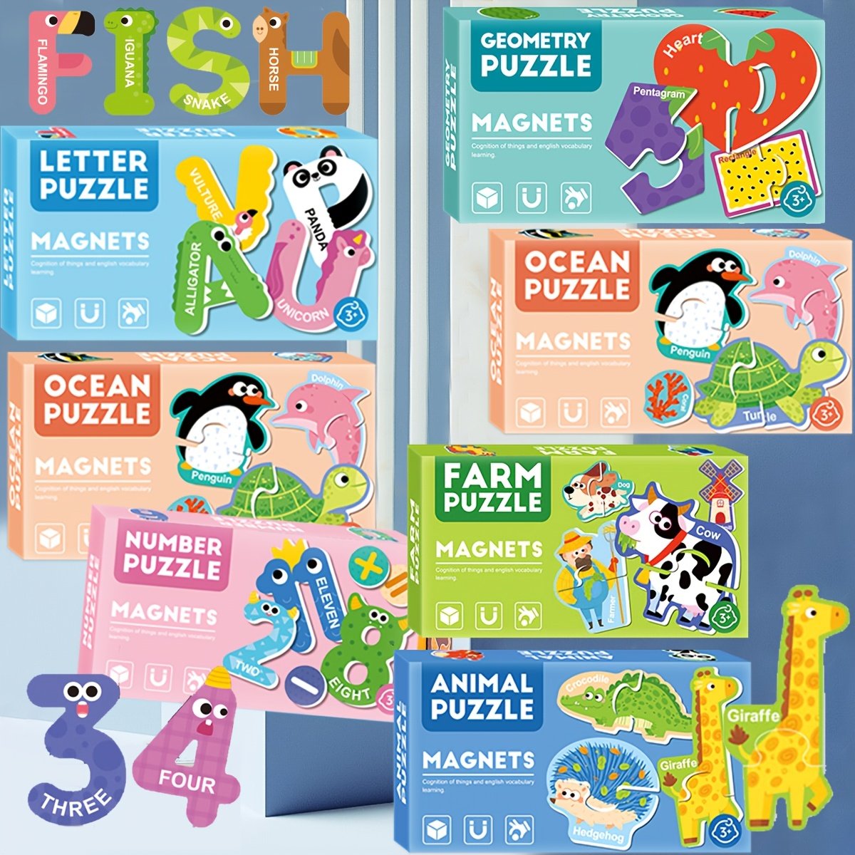 Magnetic 2 Piece Puzzle