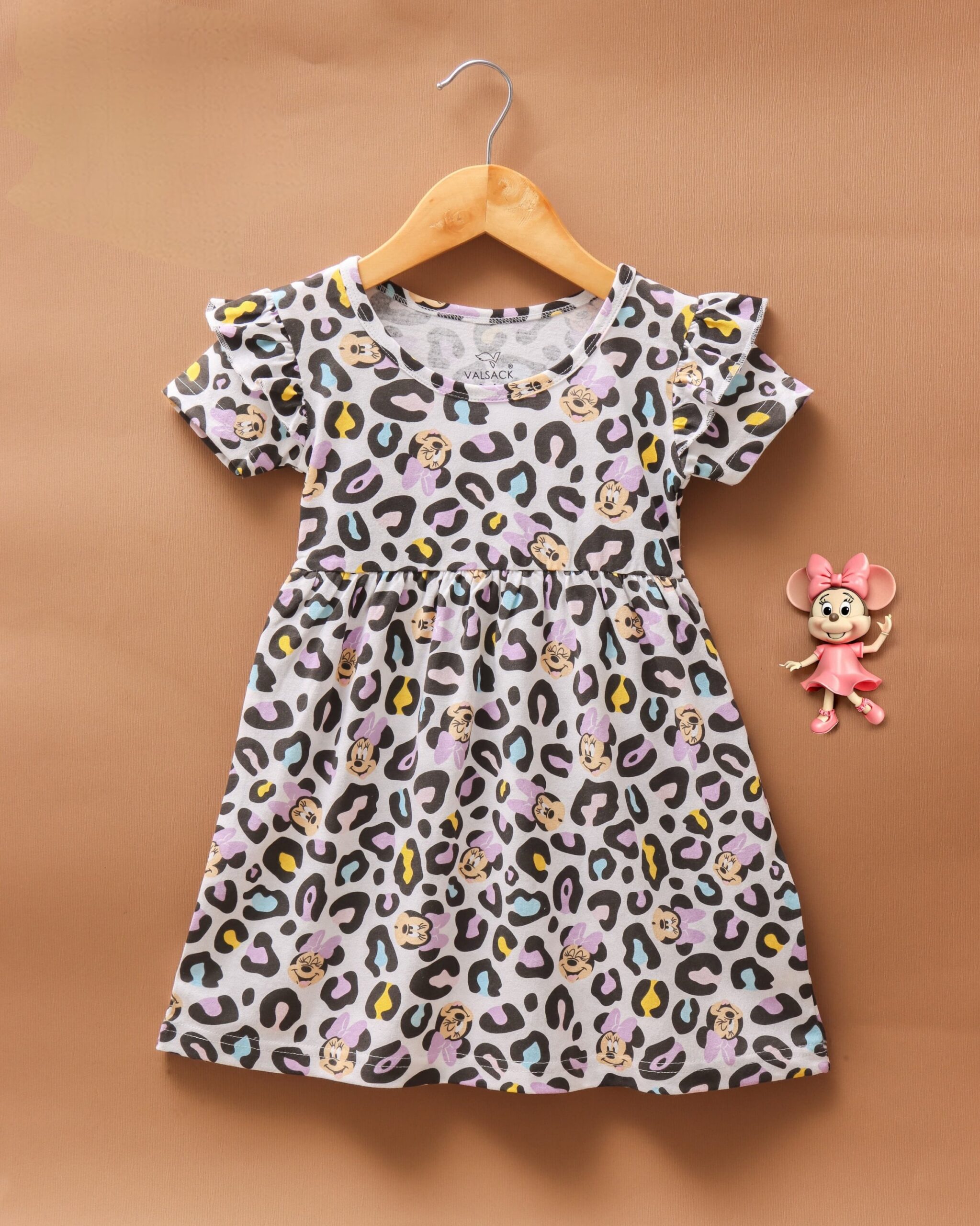 Kids Frock With Frill Sleeve - Image 7