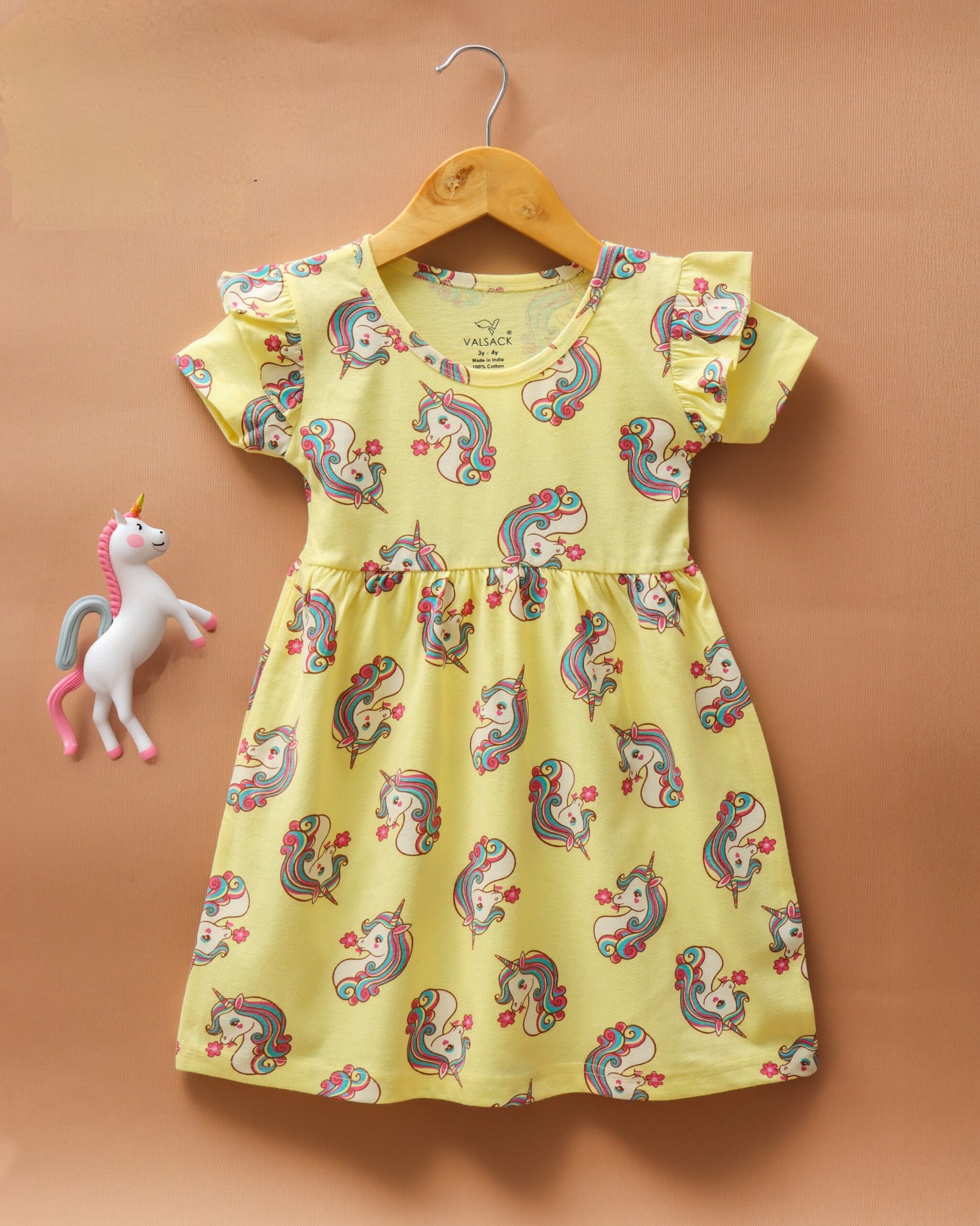 Kids Frock With Frill Sleeve - Image 10