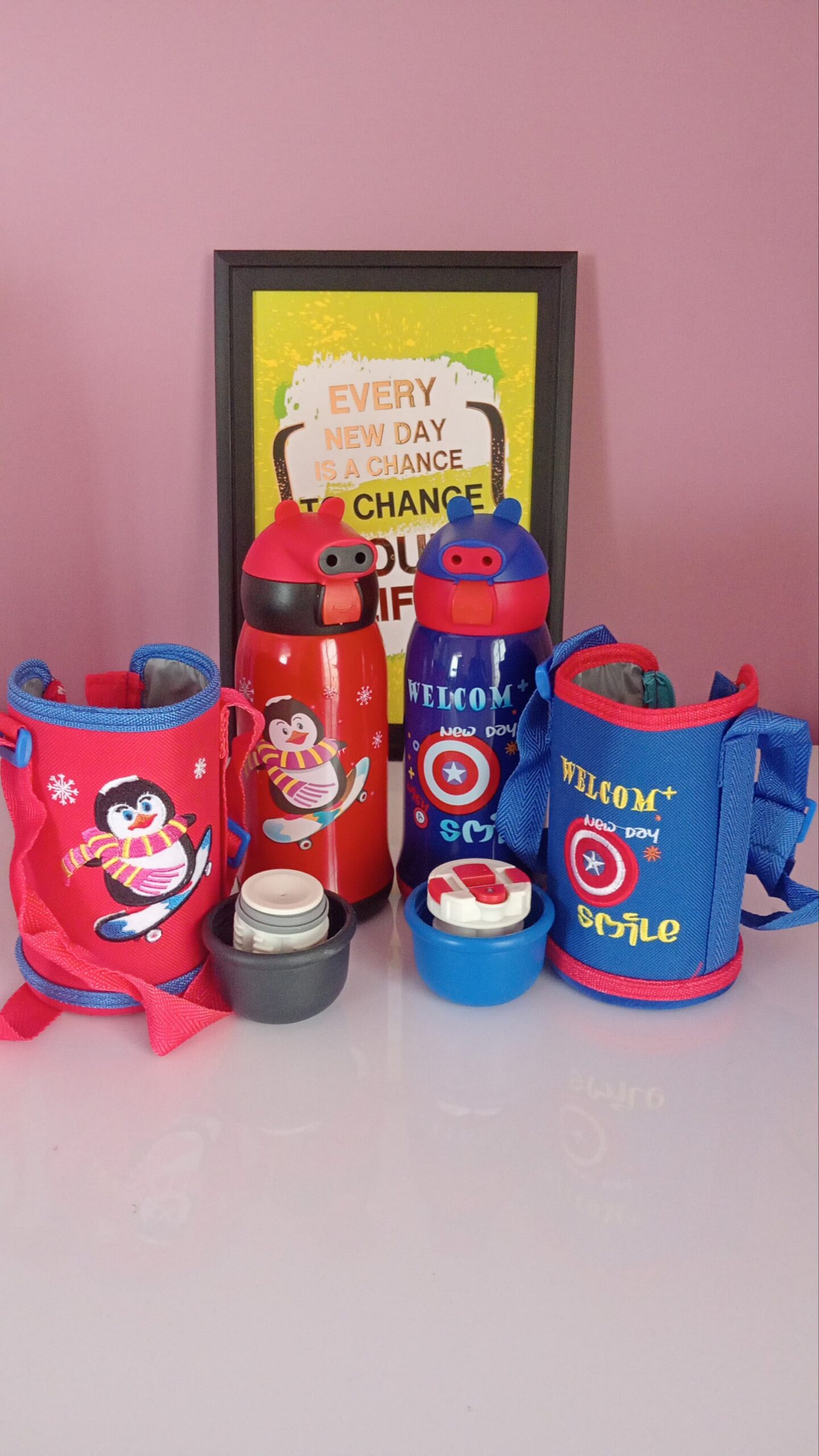 2 in 1 Vaccum cum Sipper Bottle with Bag - 550 ml - Image 3