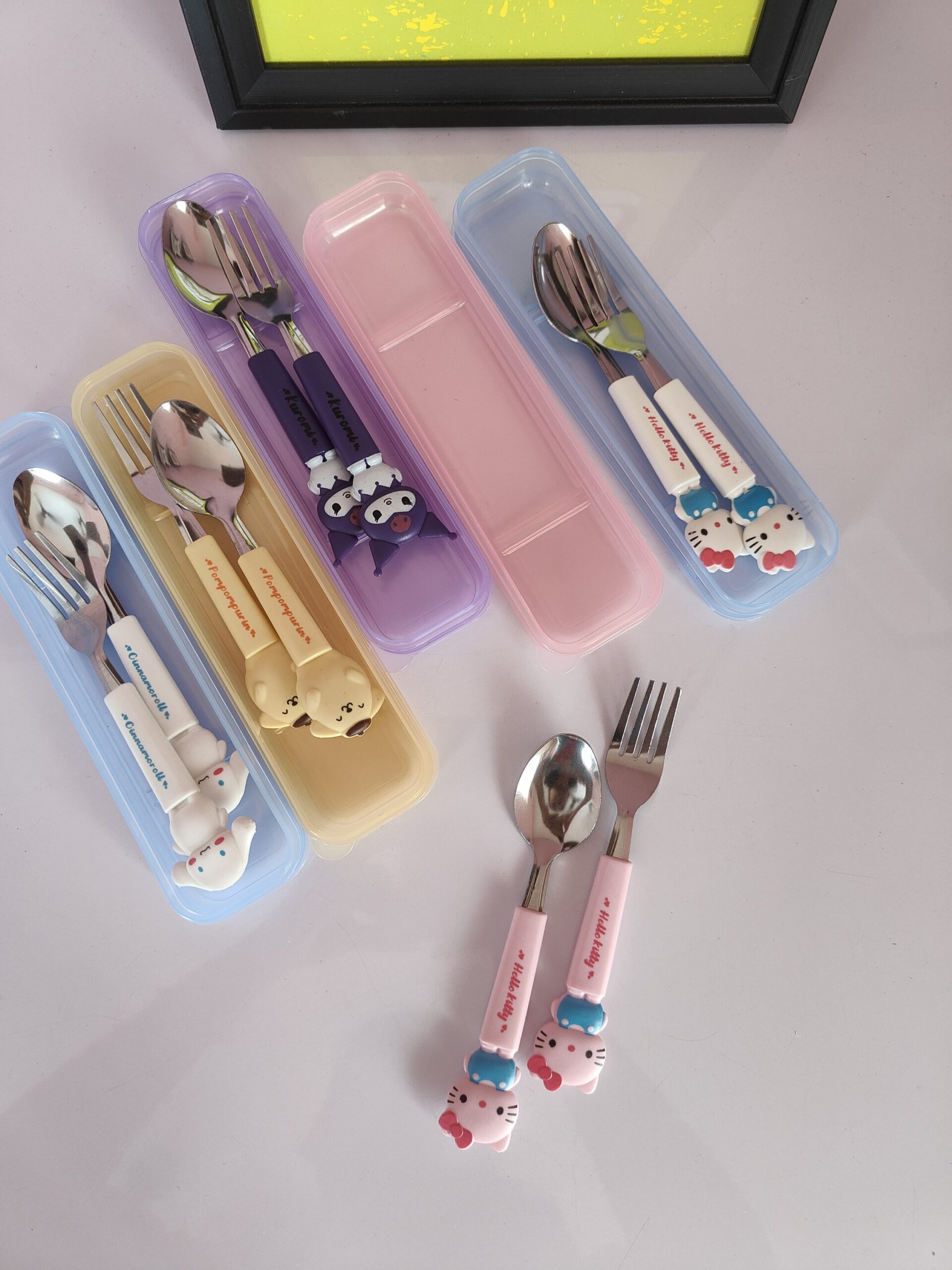 Sanrio Spoon and Fork in a Case - Image 5