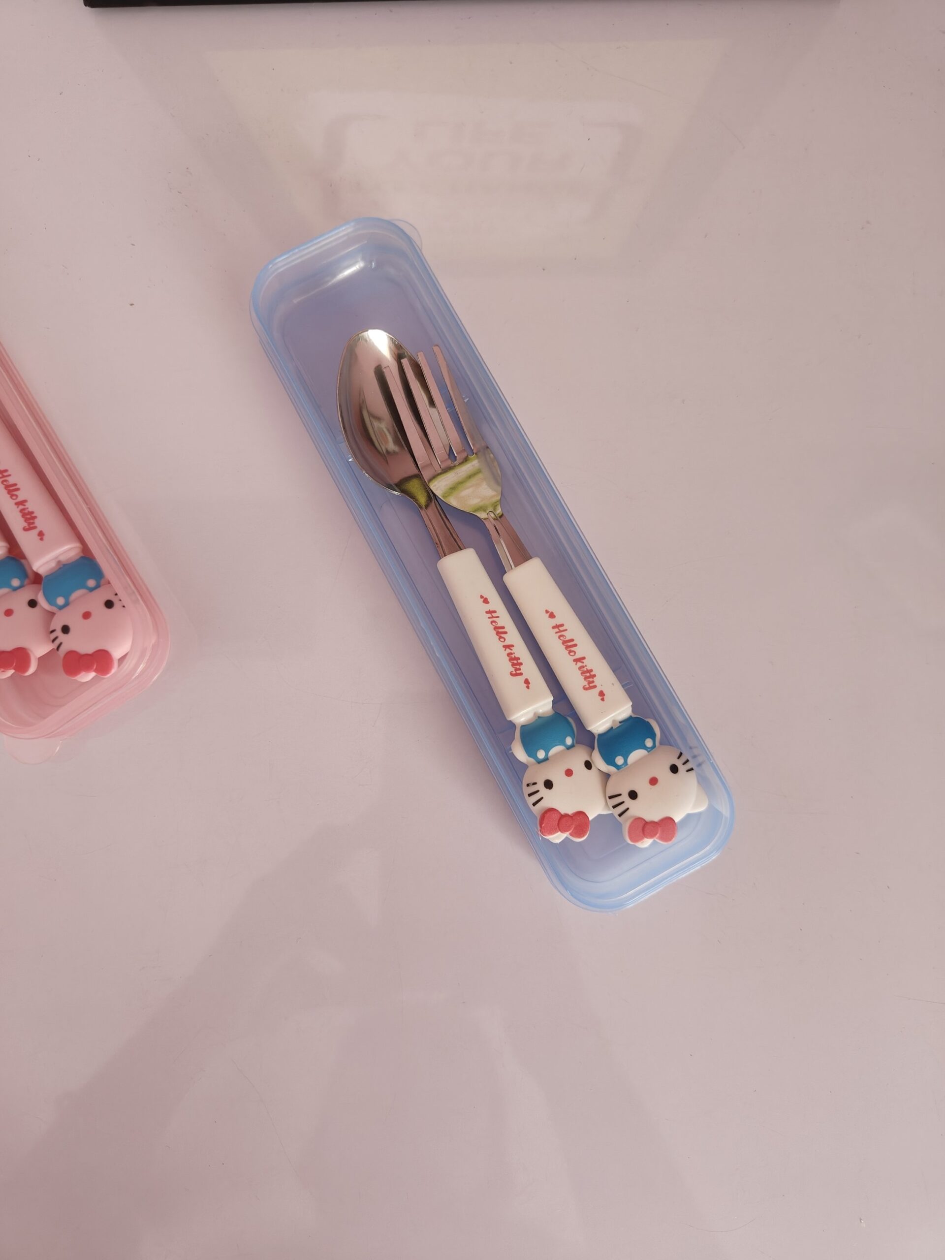 Sanrio Spoon and Fork in a Case - Image 4