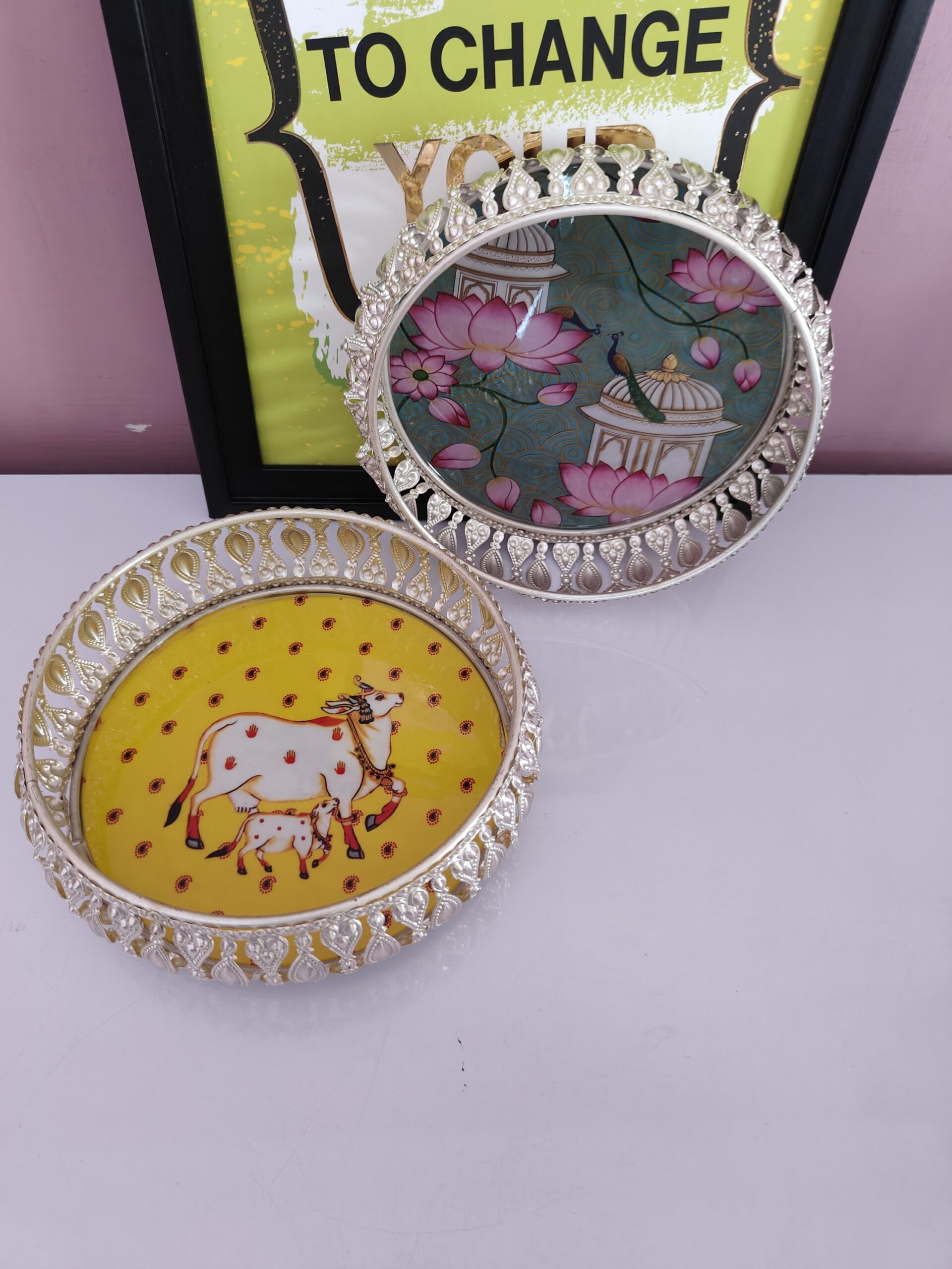 German Silver Tray - 6 inches - Image 4