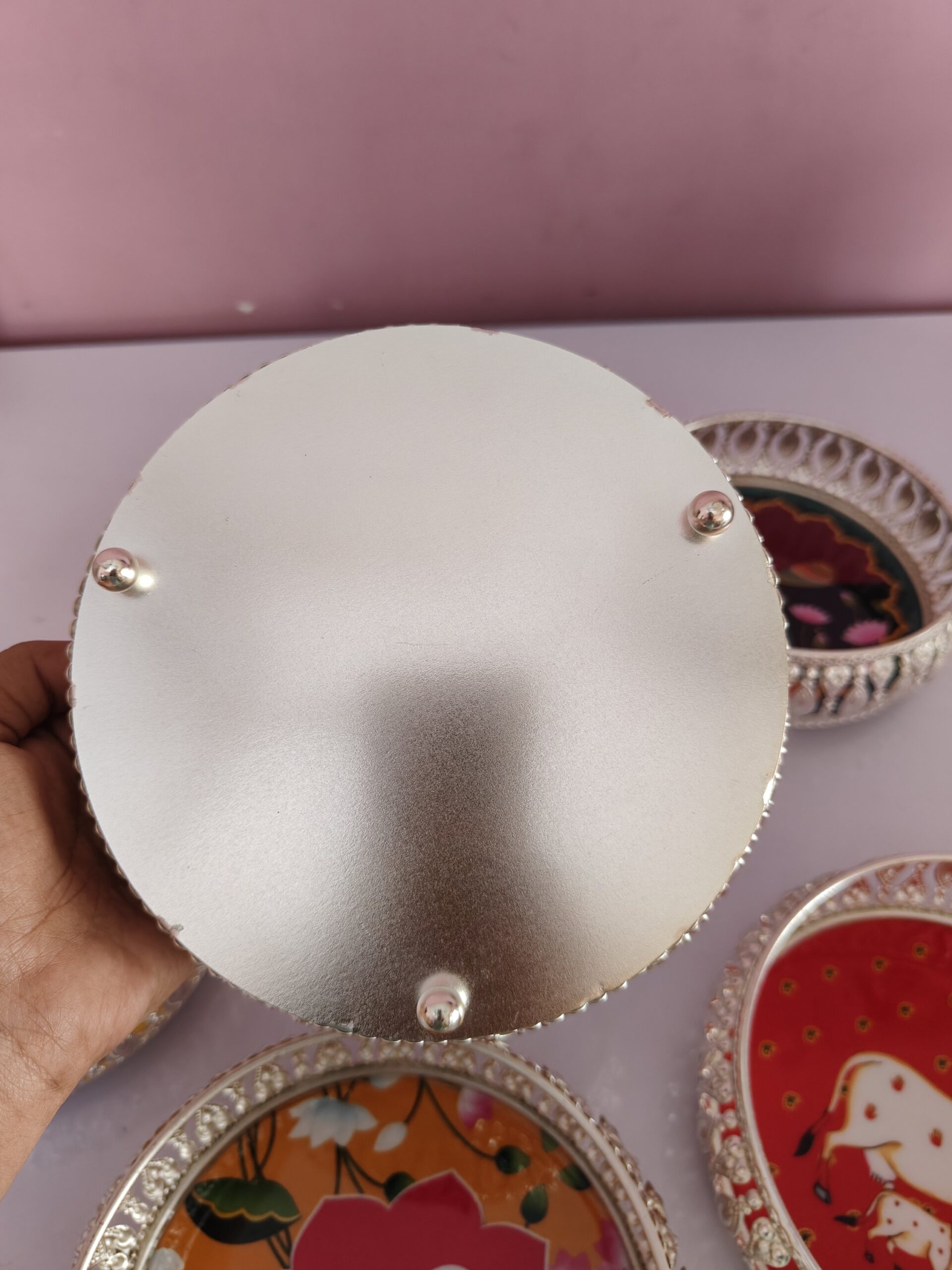 German Silver Tray - 6 inches - Image 8