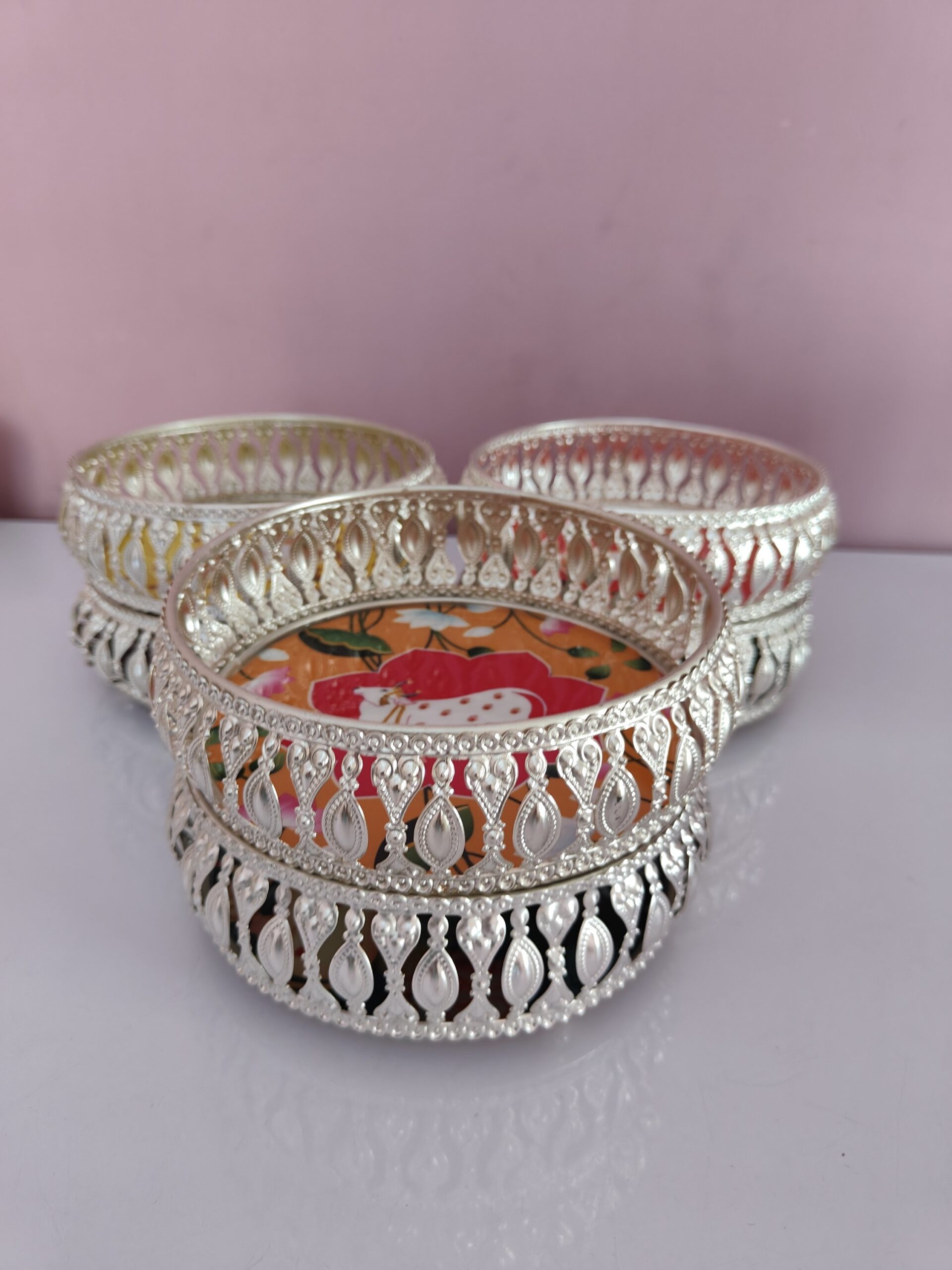 German Silver Tray - 6 inches - Image 9