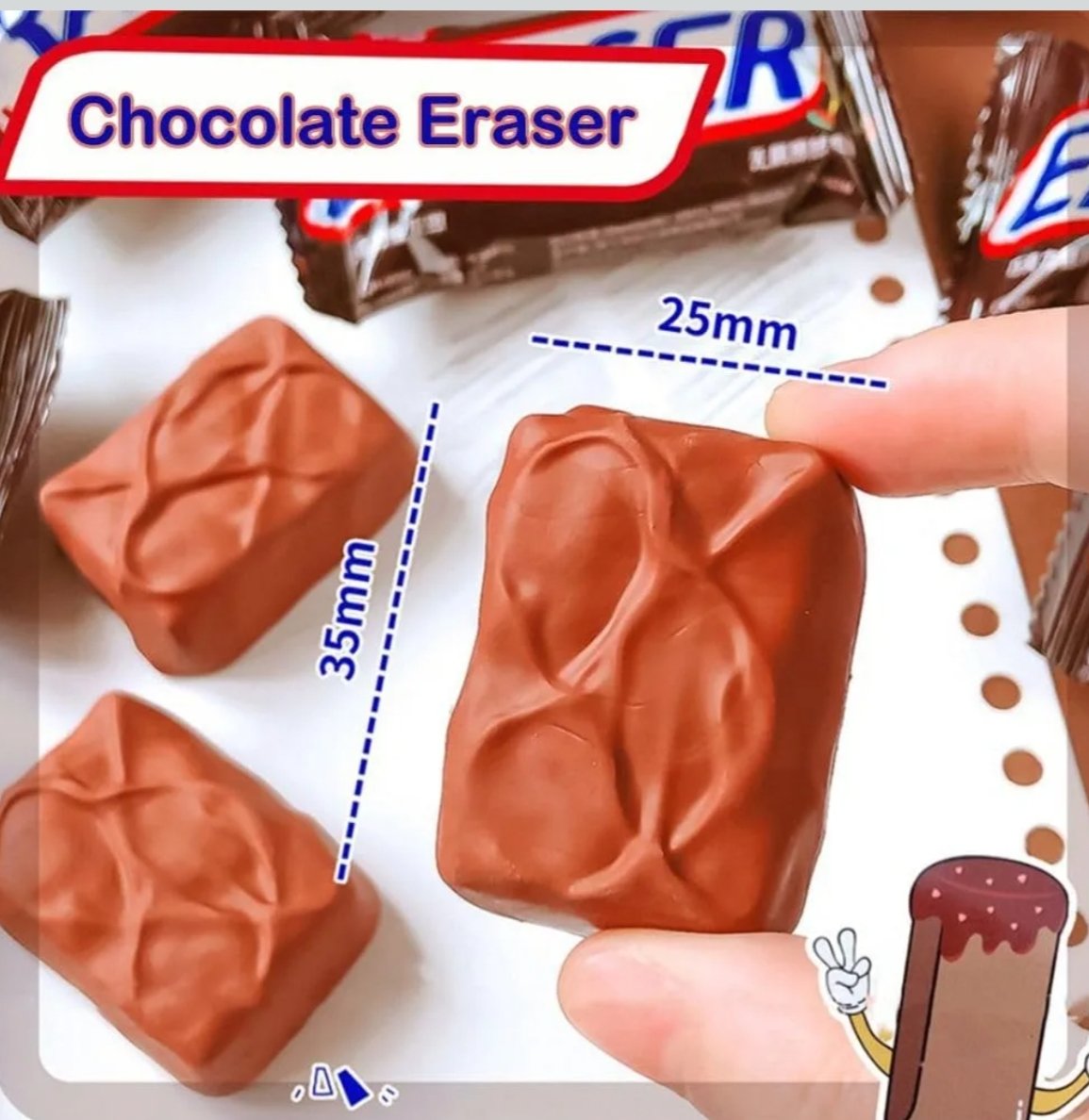 Chocolate Bar Eraser - Image 5