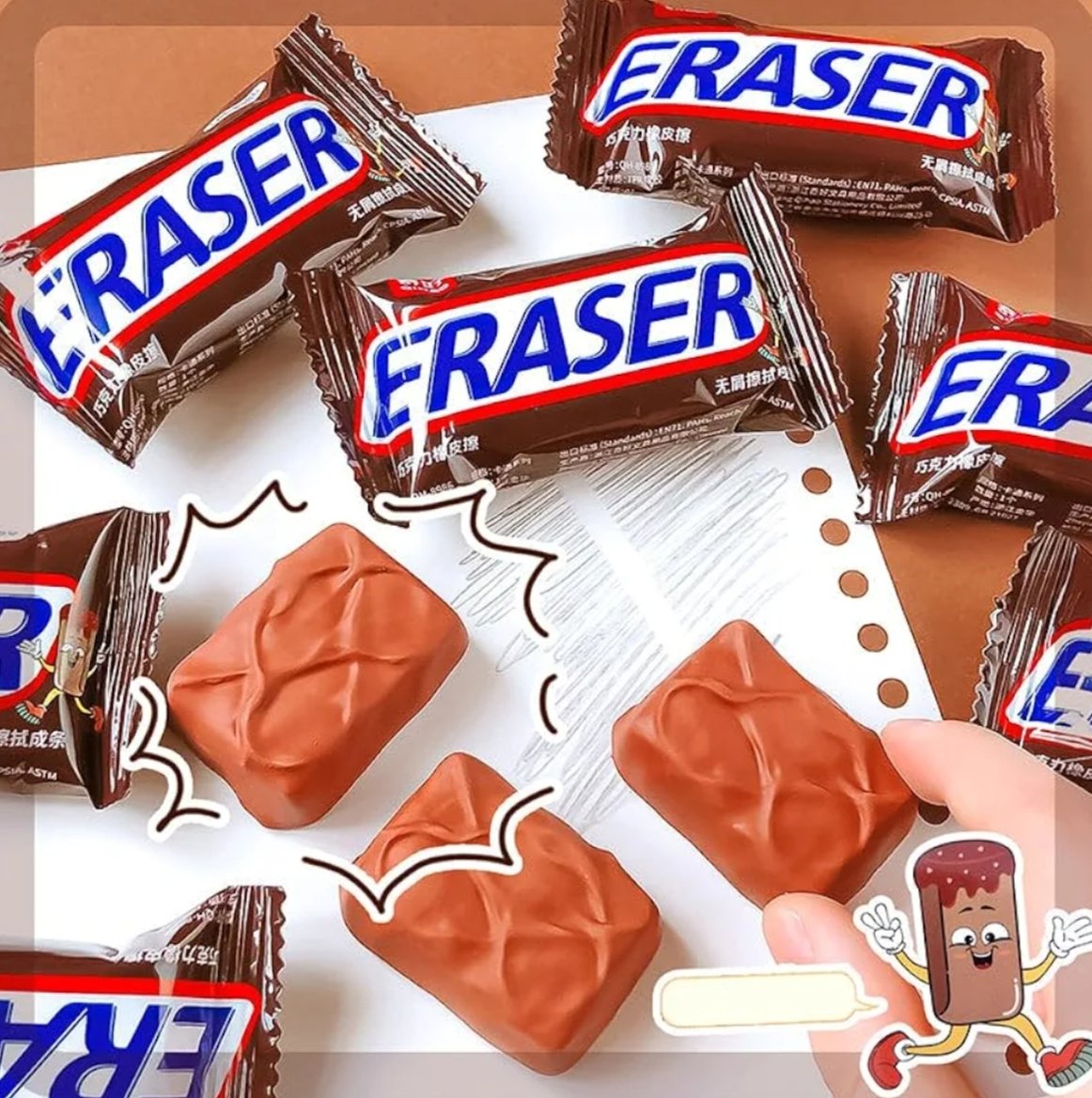 Chocolate Bar Eraser - Image 4