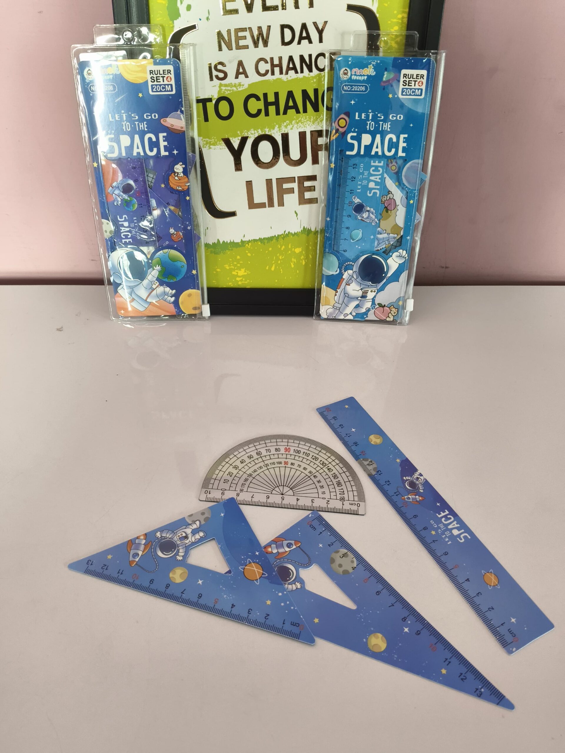 Geometry Ruler Set With Transparent Pouch - Image 2
