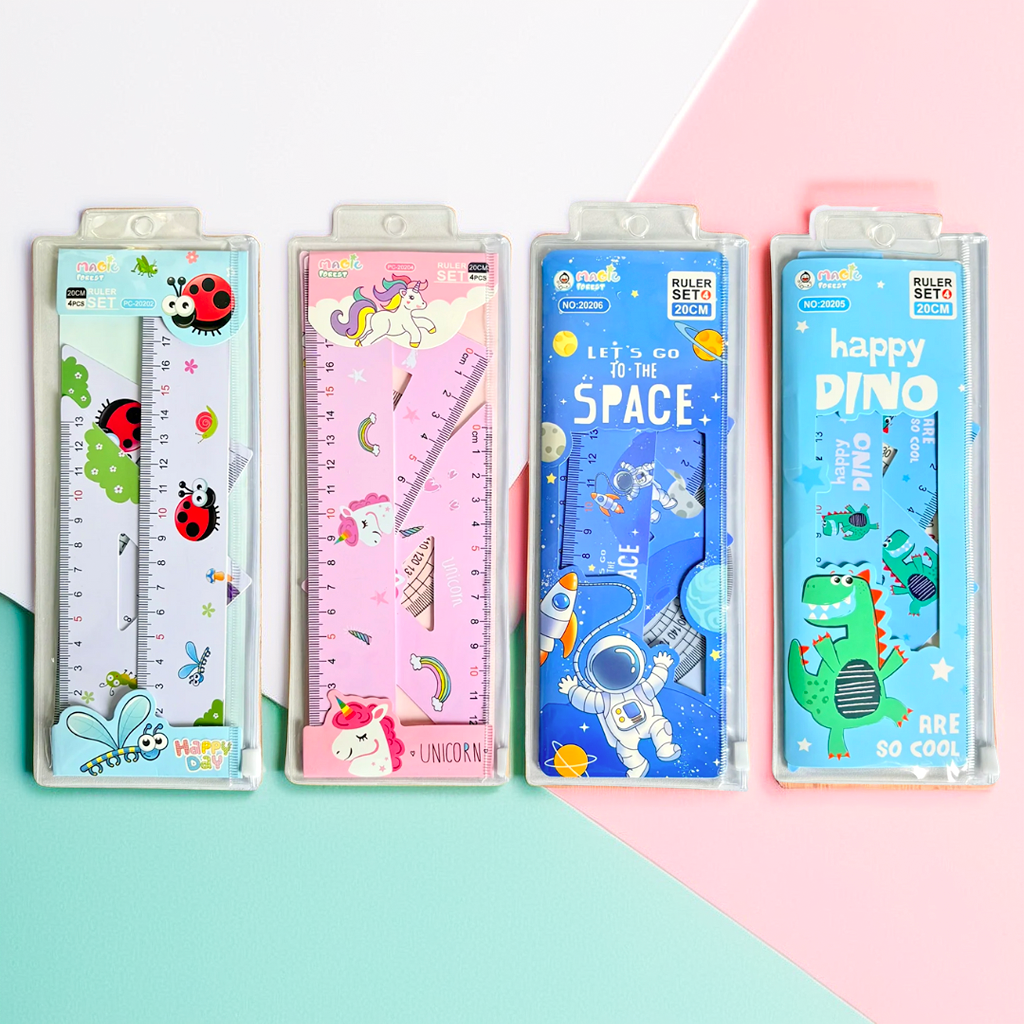 Geometry Ruler Set With Transparent Pouch - Image 9