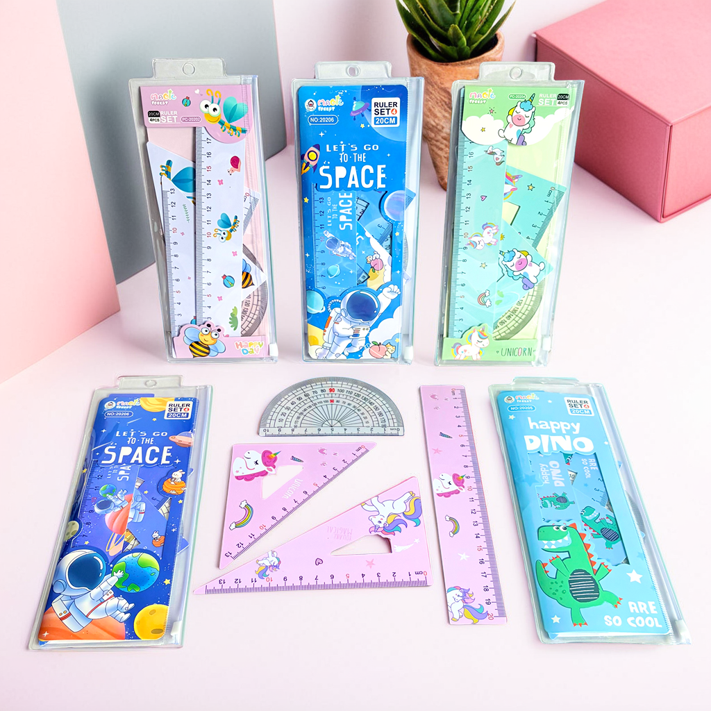 Geometry Ruler Set With Transparent Pouch - Image 10