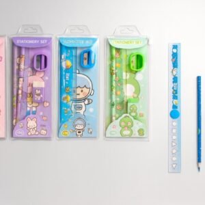 Cute Stationary Set With Transparent Pouch