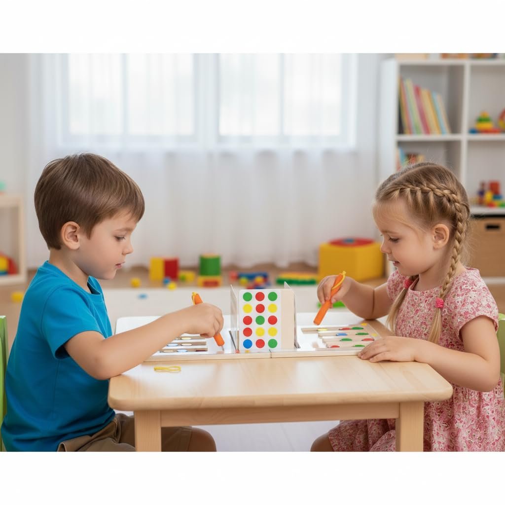 Four Color Magnetic Maze Battle Game - Image 5