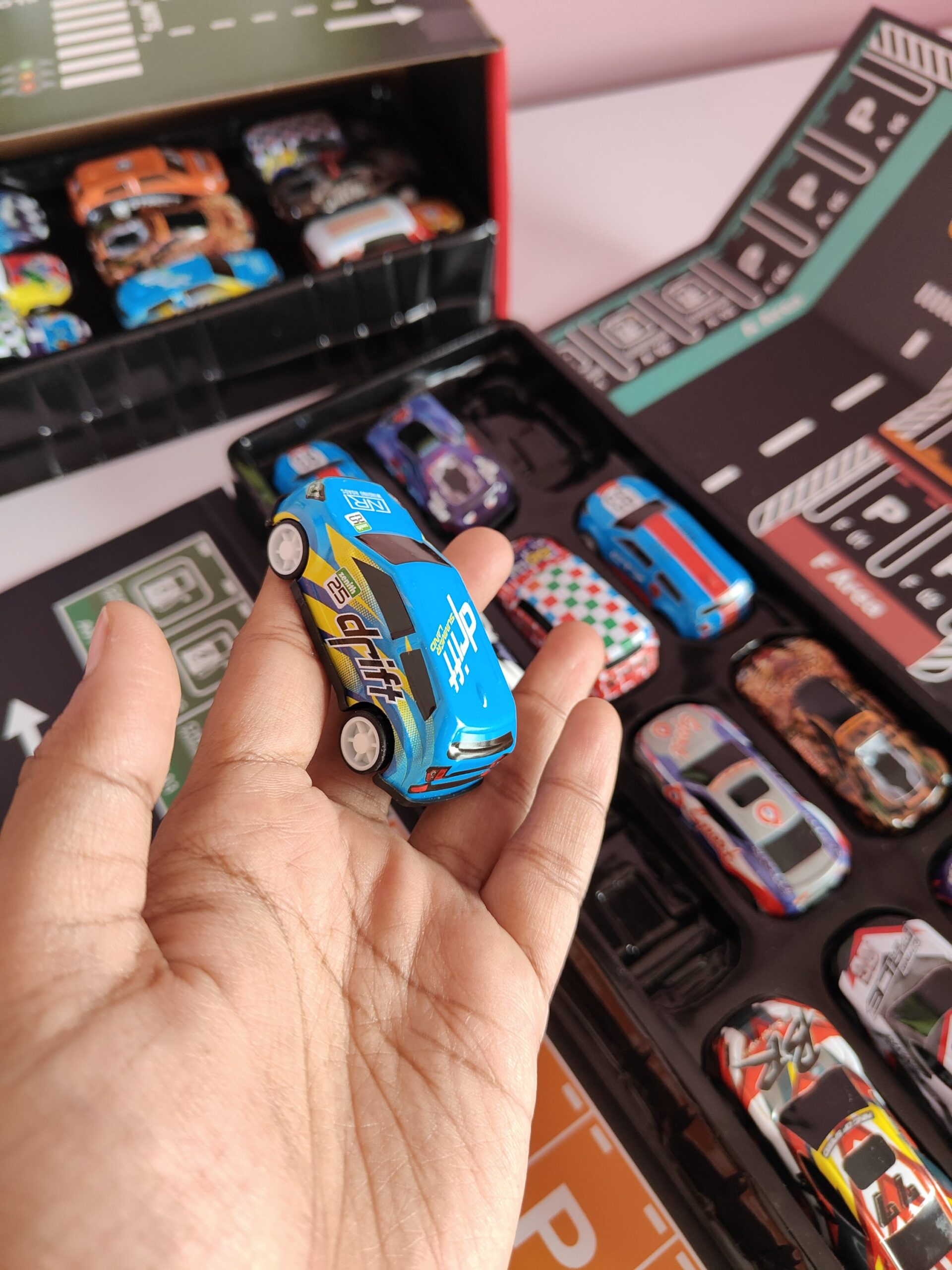 48 Piece Mini Pull Back Cars With Container for Kids - Image 17
