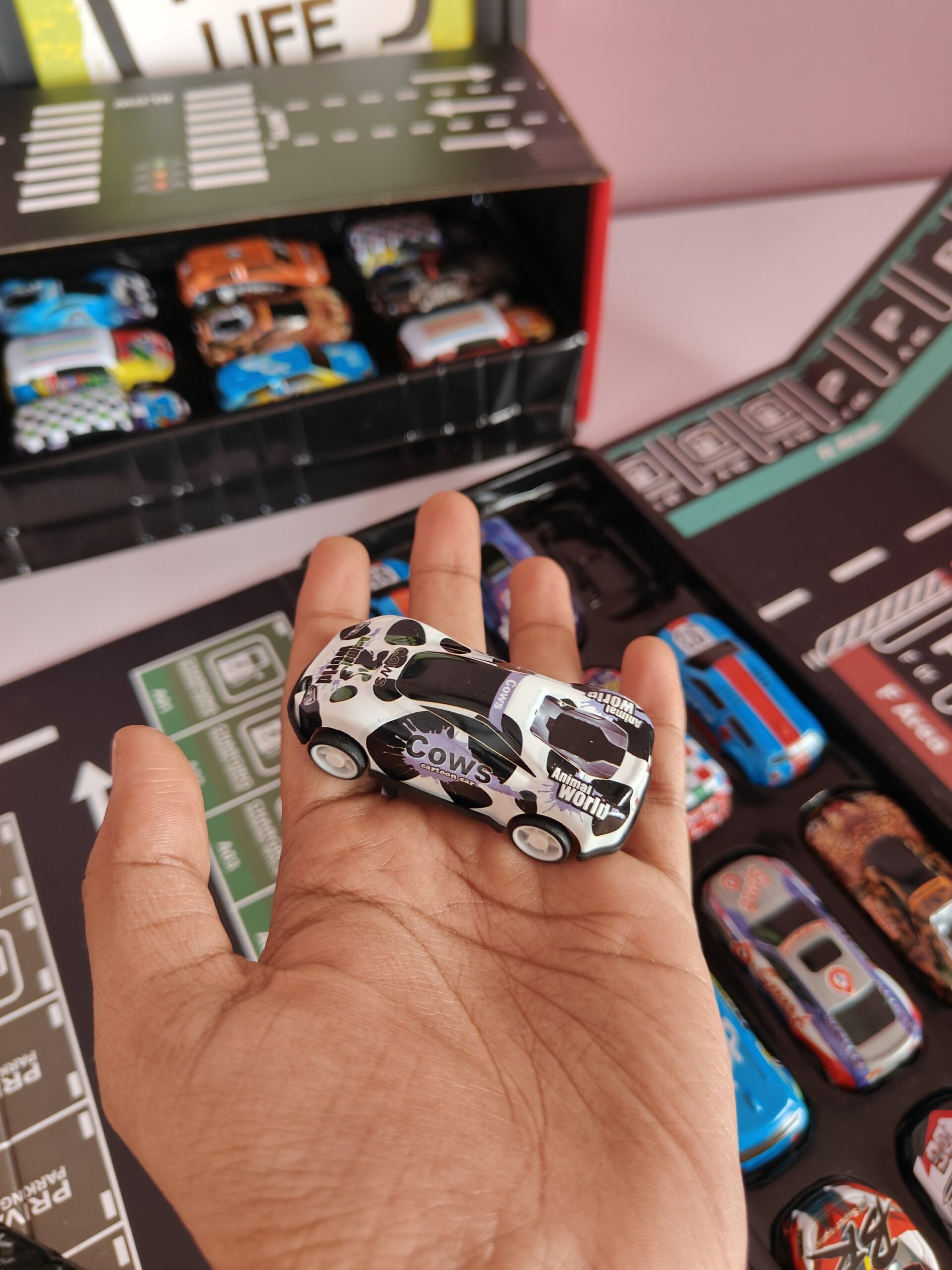 48 Piece Mini Pull Back Cars With Container for Kids - Image 18