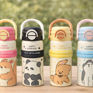 Happy Puppy Insulated Dual Sipper Bottle