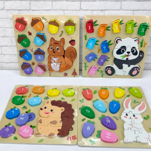 Count And Match Number Chunky Puzzle Board