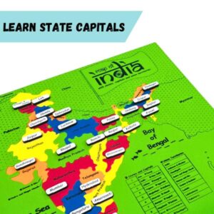 Foam Magnetic India Map Puzzle