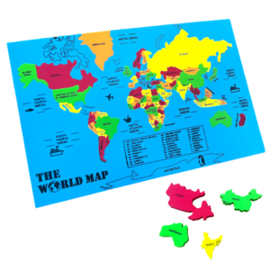 Foam World Map Puzzle