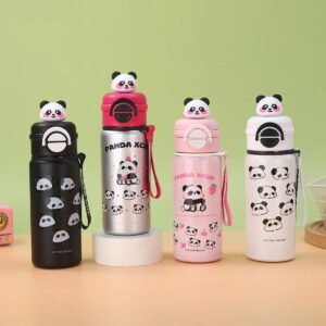 Panda Insulated Dual Style Sipper Bottle