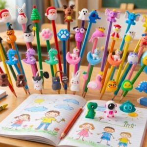 Cartoon Pencil Top Cap(1Pc)