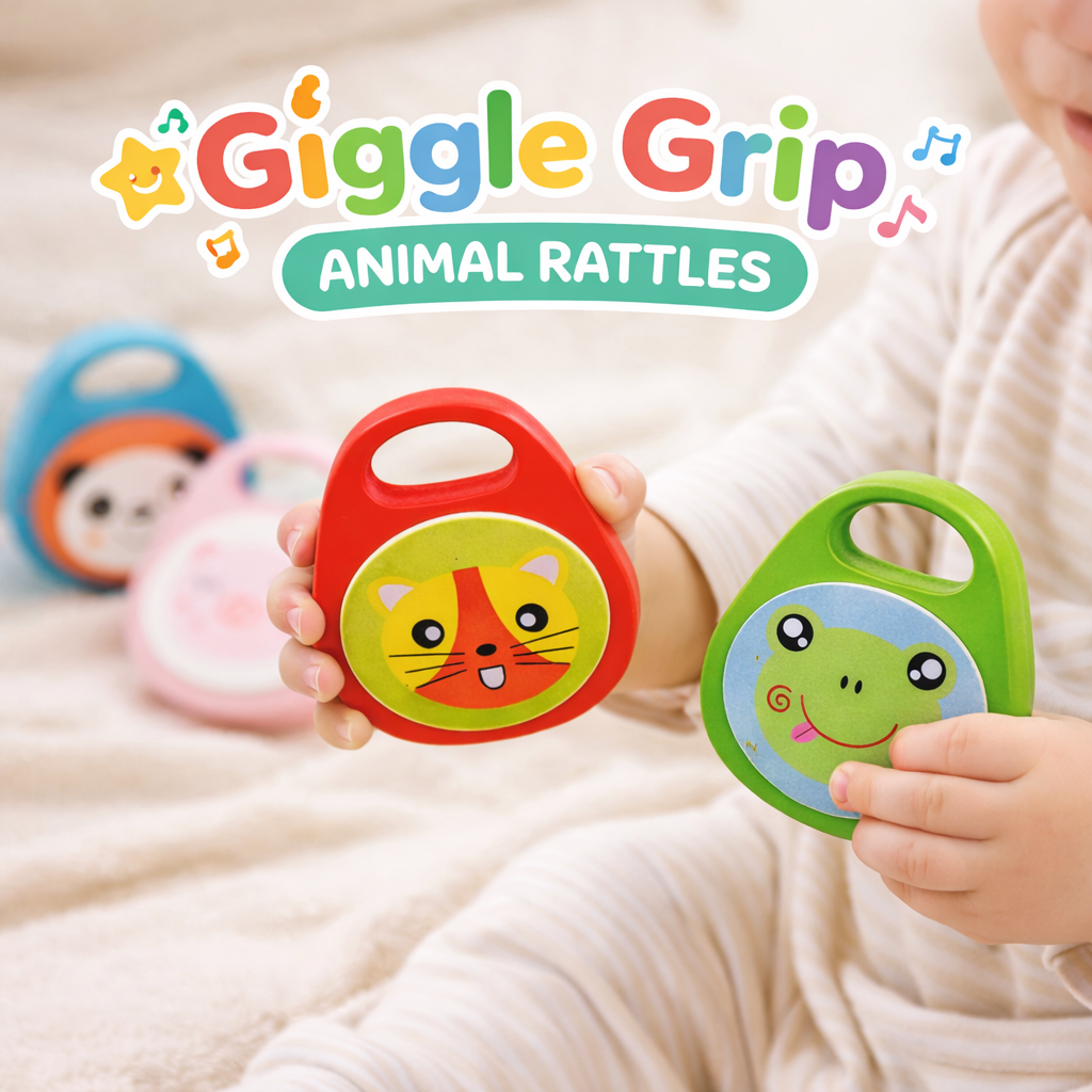 Giggle Grip Animal Rattles - Image 3