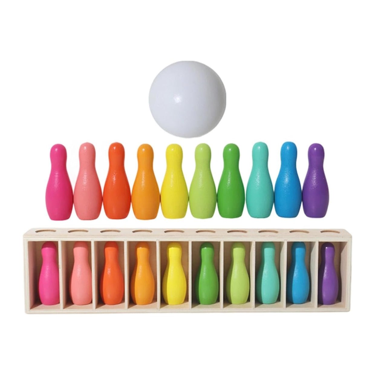 Rainbow Bowling & Memory Match Game Set - Image 6