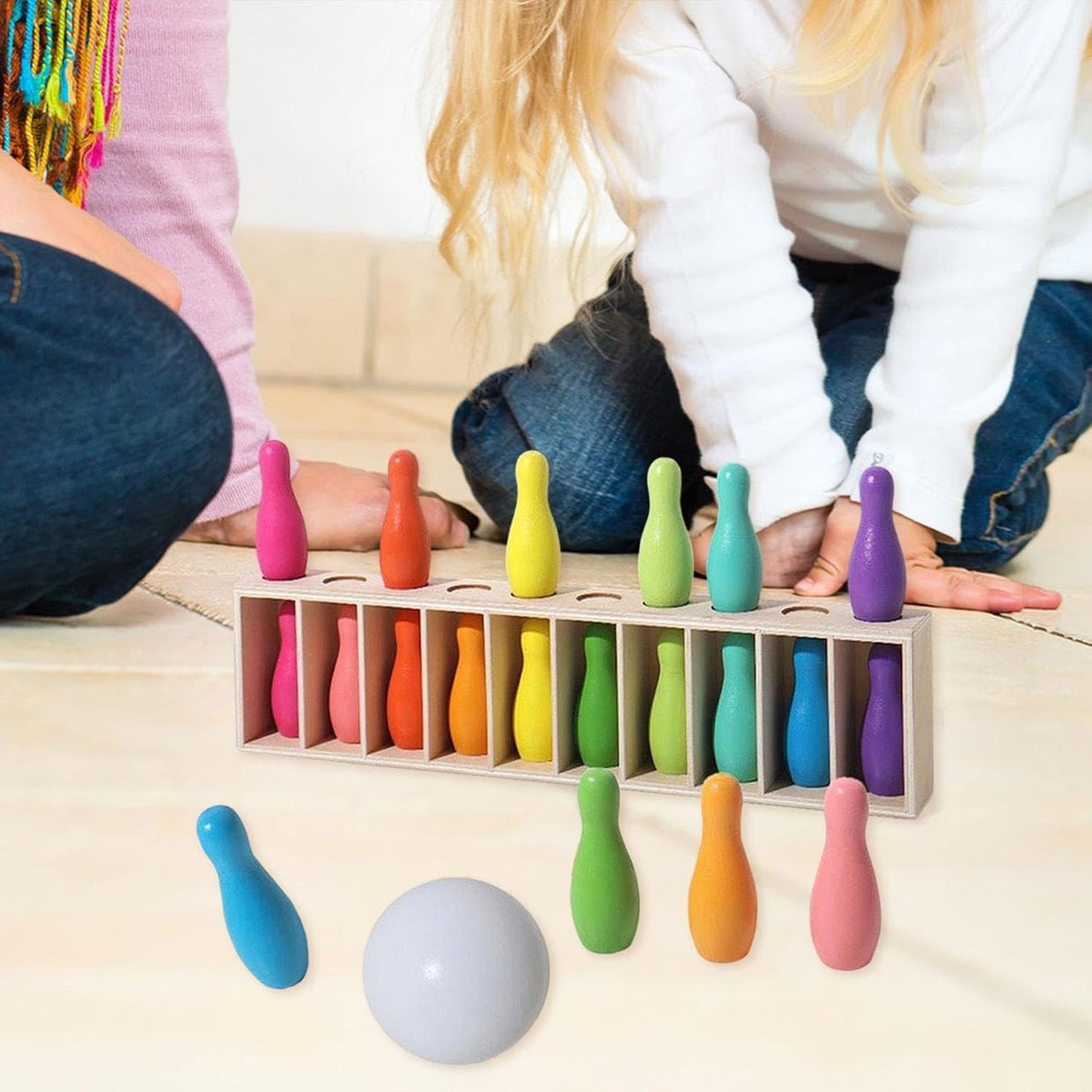 Rainbow Bowling & Memory Match Game Set - Image 8