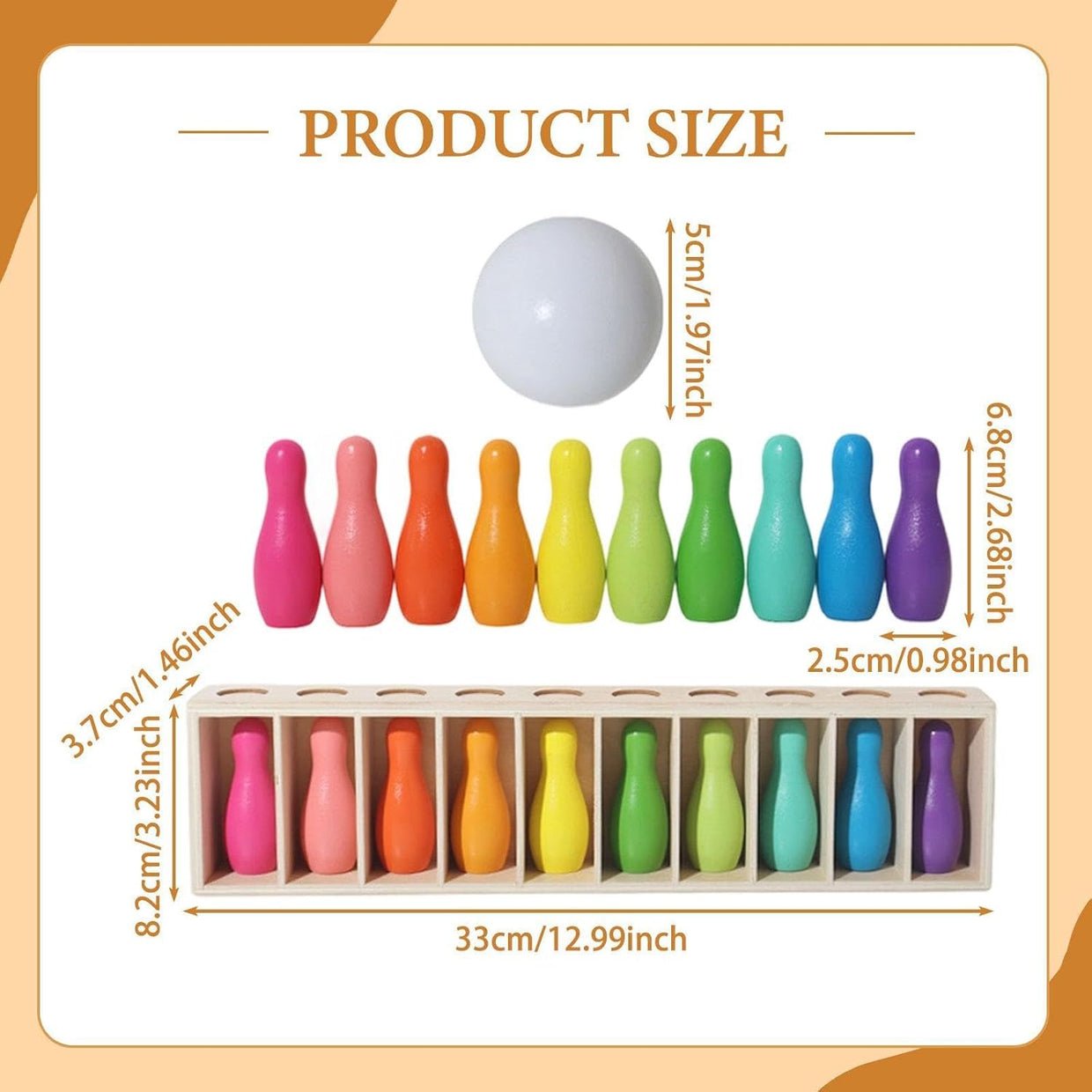 Rainbow Bowling & Memory Match Game Set - Image 7
