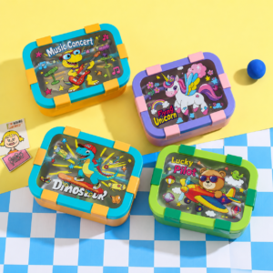 Animated 3 Grid Bento Lunch Box