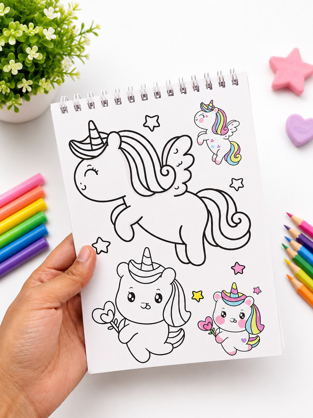 2 in 1 Coloring and Sticker Book