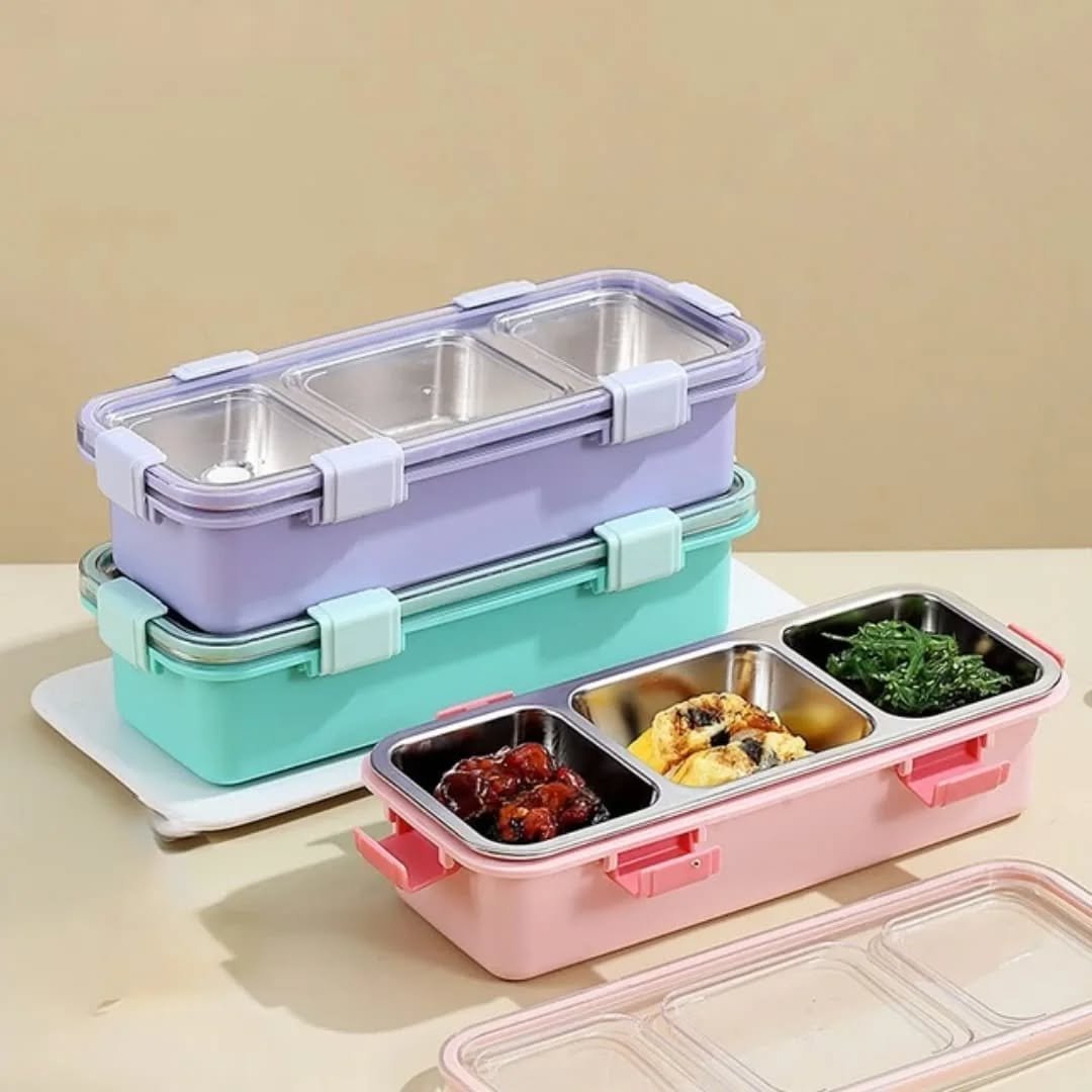 3 grid lunch box