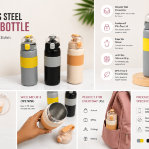Fashion Style Insulated Water Bottle - 500 ml