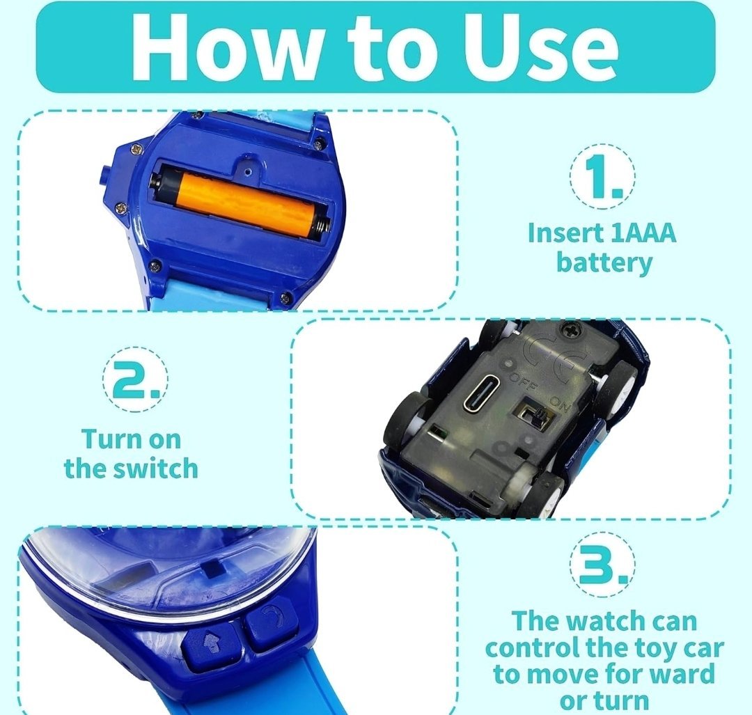 Mini RC Watch Car - Image 2